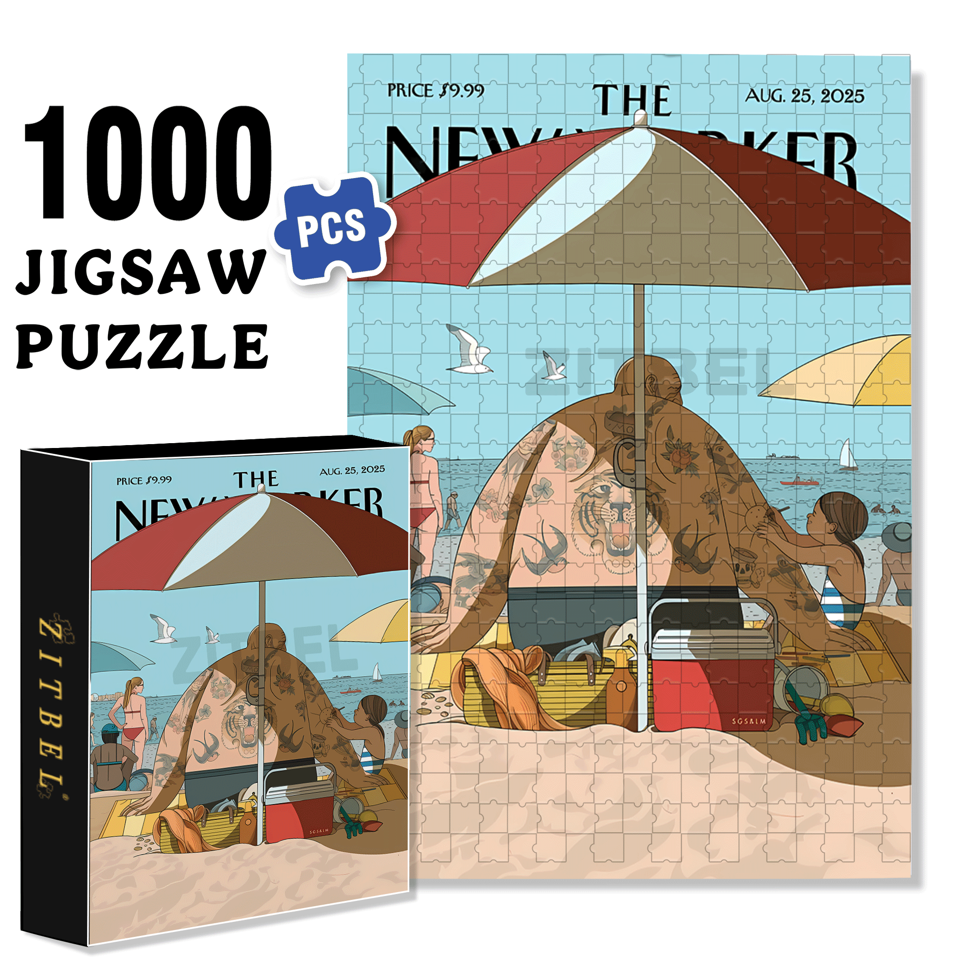 Tattoo Of Love 500pcs/1000pcs Jigsaw Puzzle, Scratch-Resistant, Interactive Family Game & Brain-Boosting DIY Decor, Perfect for Halloween, Christmas & New Year Gifts, Family Puzzle Game