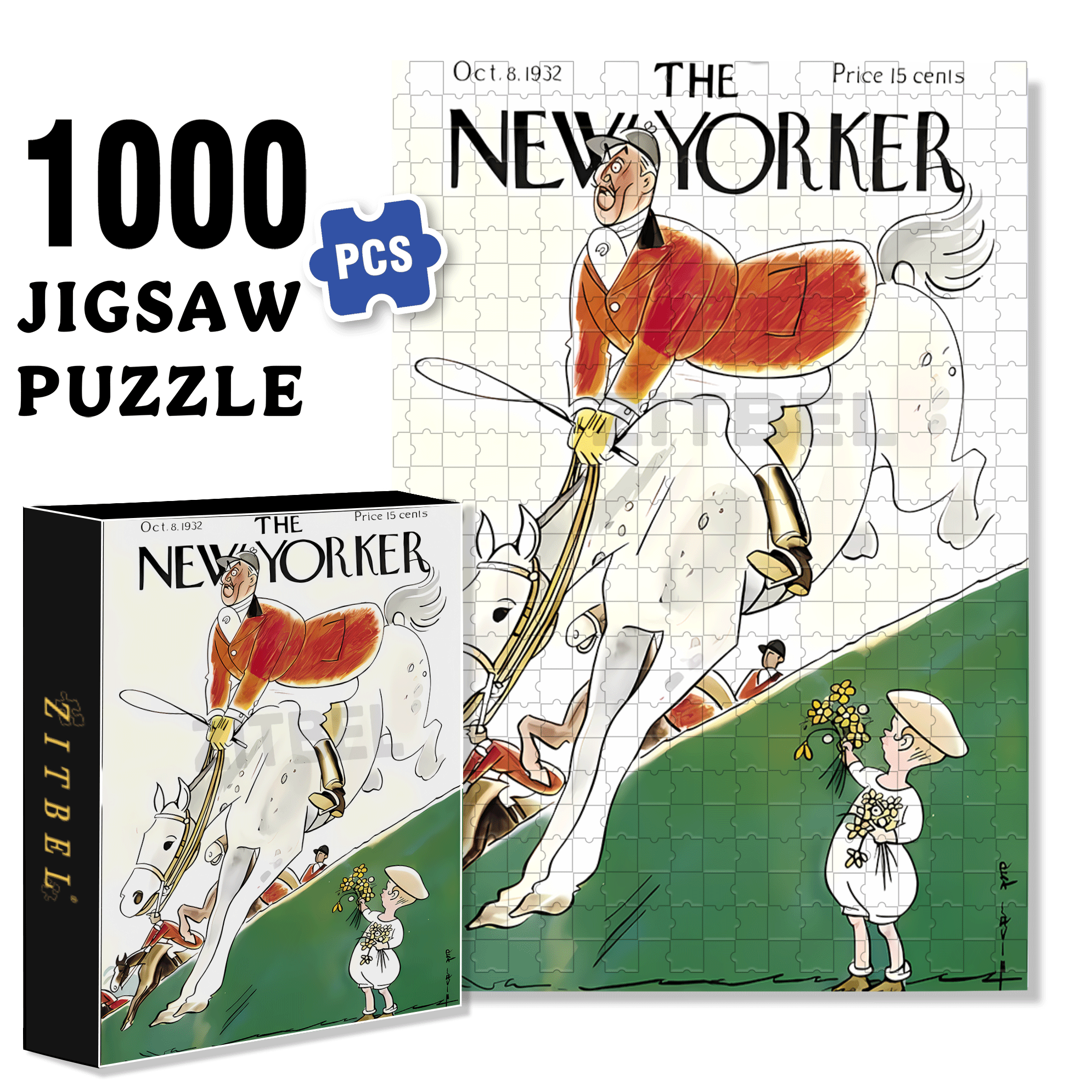 The Amazing Race 500pcs/1000pcs Jigsaw Puzzle, Scratch-Resistant, Interactive Family Game & Brain-Boosting DIY Decor, Perfect for Halloween, Christmas & New Year Gifts, Family Puzzle Game