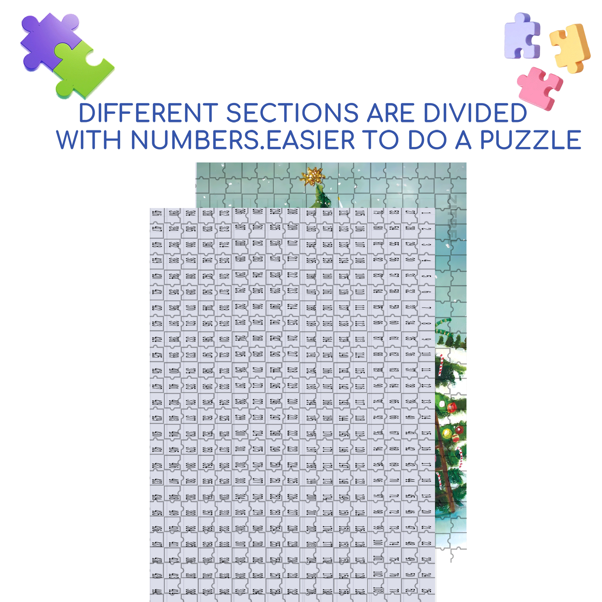 The Peppermint Family 500pcs/1000pcs Jigsaw Puzzle, Scratch-Resistant, Interactive Family Game & Brain-Boosting DIY Decor, Perfect for Halloween, Christmas & New Year Gifts, Family Puzzle Game