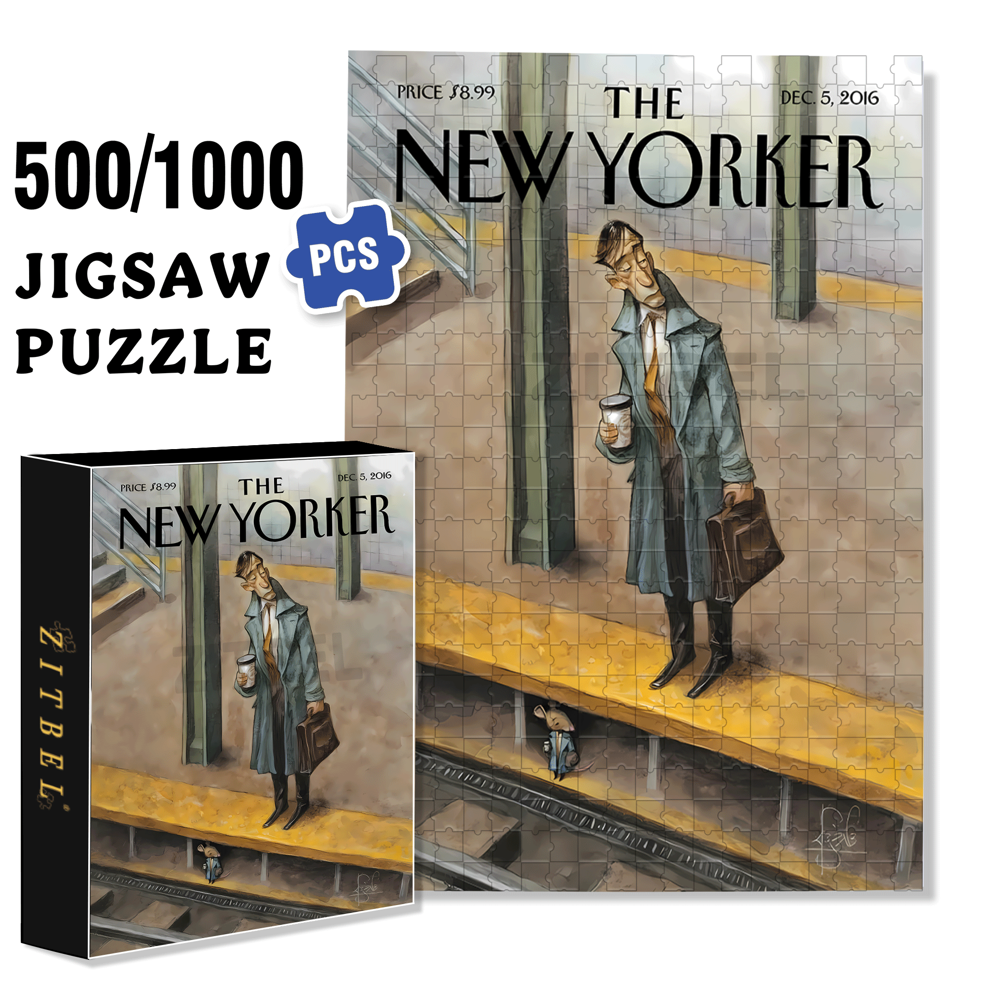 The Same Life 500pcs/1000pcs Jigsaw Puzzle, Scratch-Resistant, Interactive Family Game & Brain-Boosting DIY Decor, Perfect for Halloween, Christmas & New Year Gifts, Family Puzzle Game
