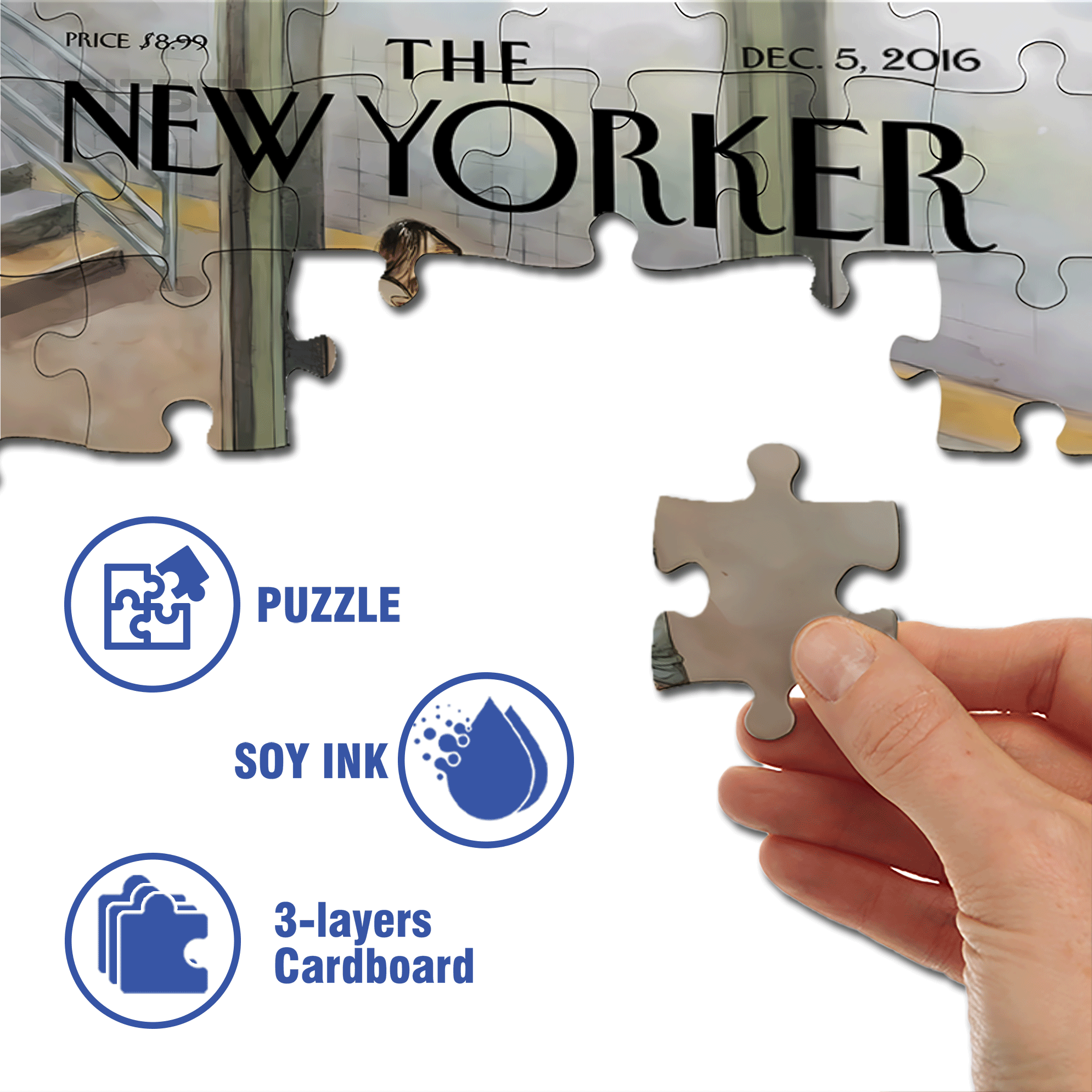 The Same Life 500pcs/1000pcs Jigsaw Puzzle, Scratch-Resistant, Interactive Family Game & Brain-Boosting DIY Decor, Perfect for Halloween, Christmas & New Year Gifts, Family Puzzle Game
