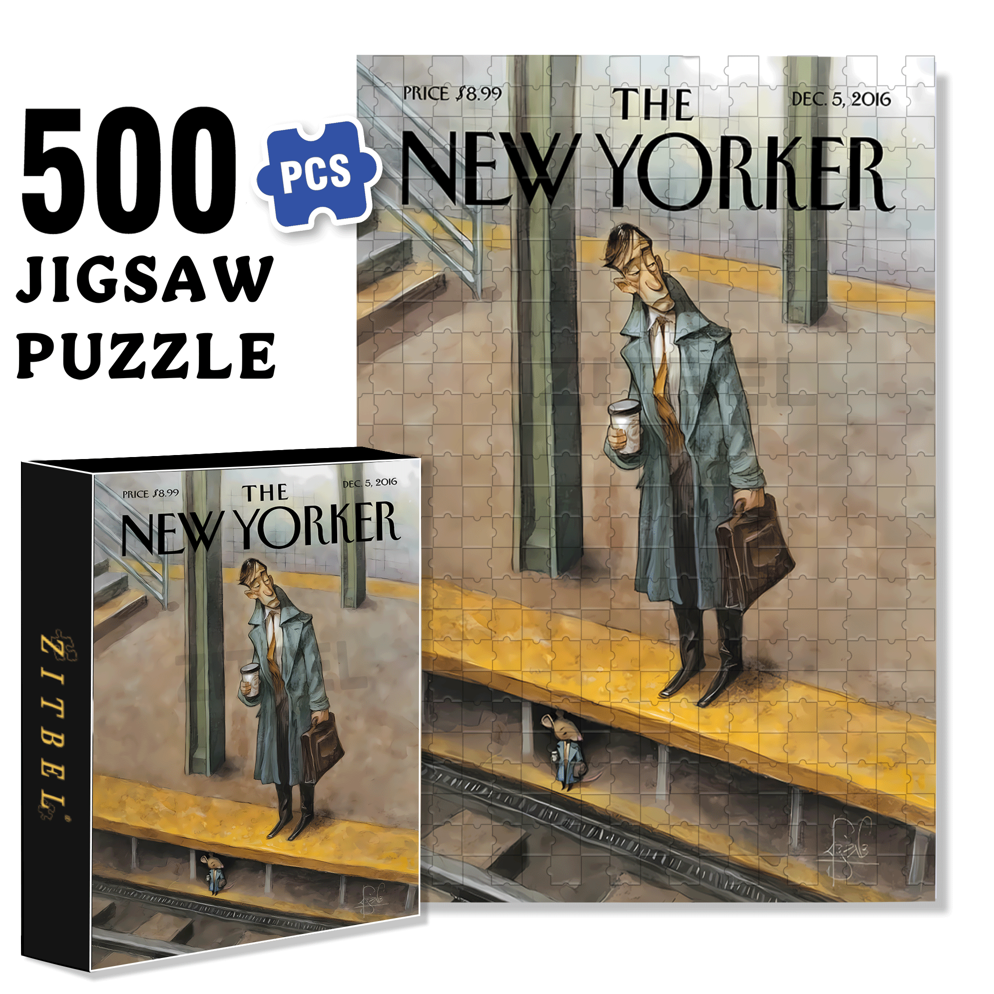 The Same Life 500pcs/1000pcs Jigsaw Puzzle, Scratch-Resistant, Interactive Family Game & Brain-Boosting DIY Decor, Perfect for Halloween, Christmas & New Year Gifts, Family Puzzle Game