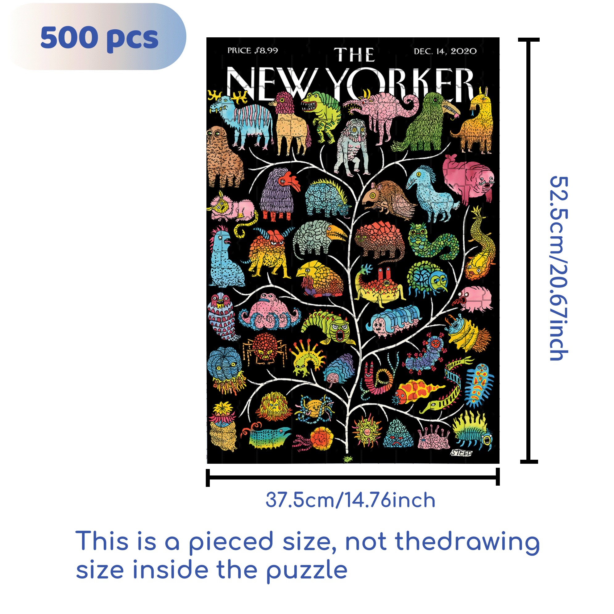 Tree of Life 500pcs/1000pcs Jigsaw Puzzle, Scratch-Resistant, Interactive Family Game & Brain-Boosting DIY Decor, Perfect for Halloween, Christmas & New Year Gifts, Family Puzzle Game