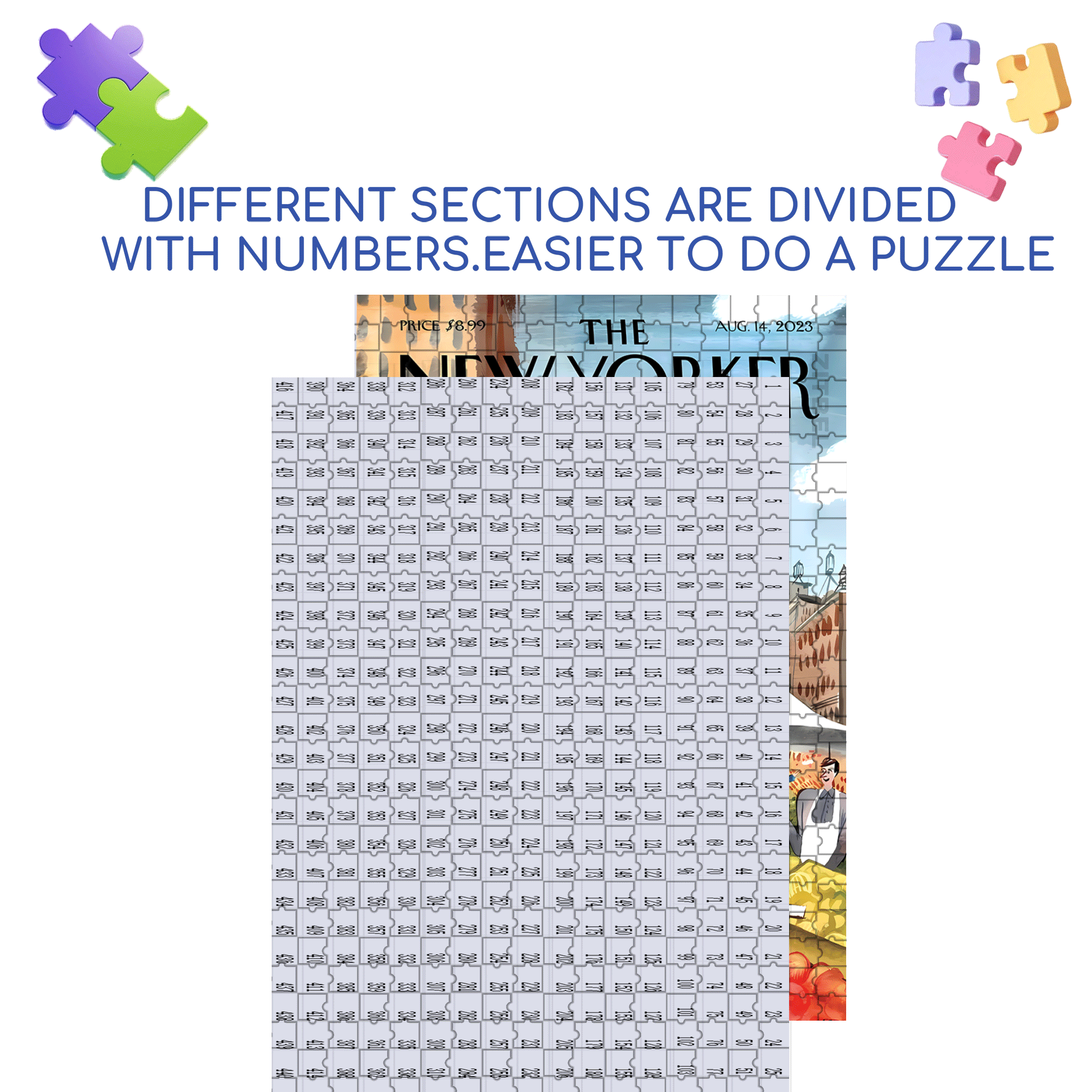 Vegetable Morning Market 500pcs/1000pcs Jigsaw Puzzle, Scratch-Resistant, Interactive Family Game & Brain-Boosting DIY Decor, Perfect for Halloween, Christmas & New Year Gifts, Family Puzzle Game