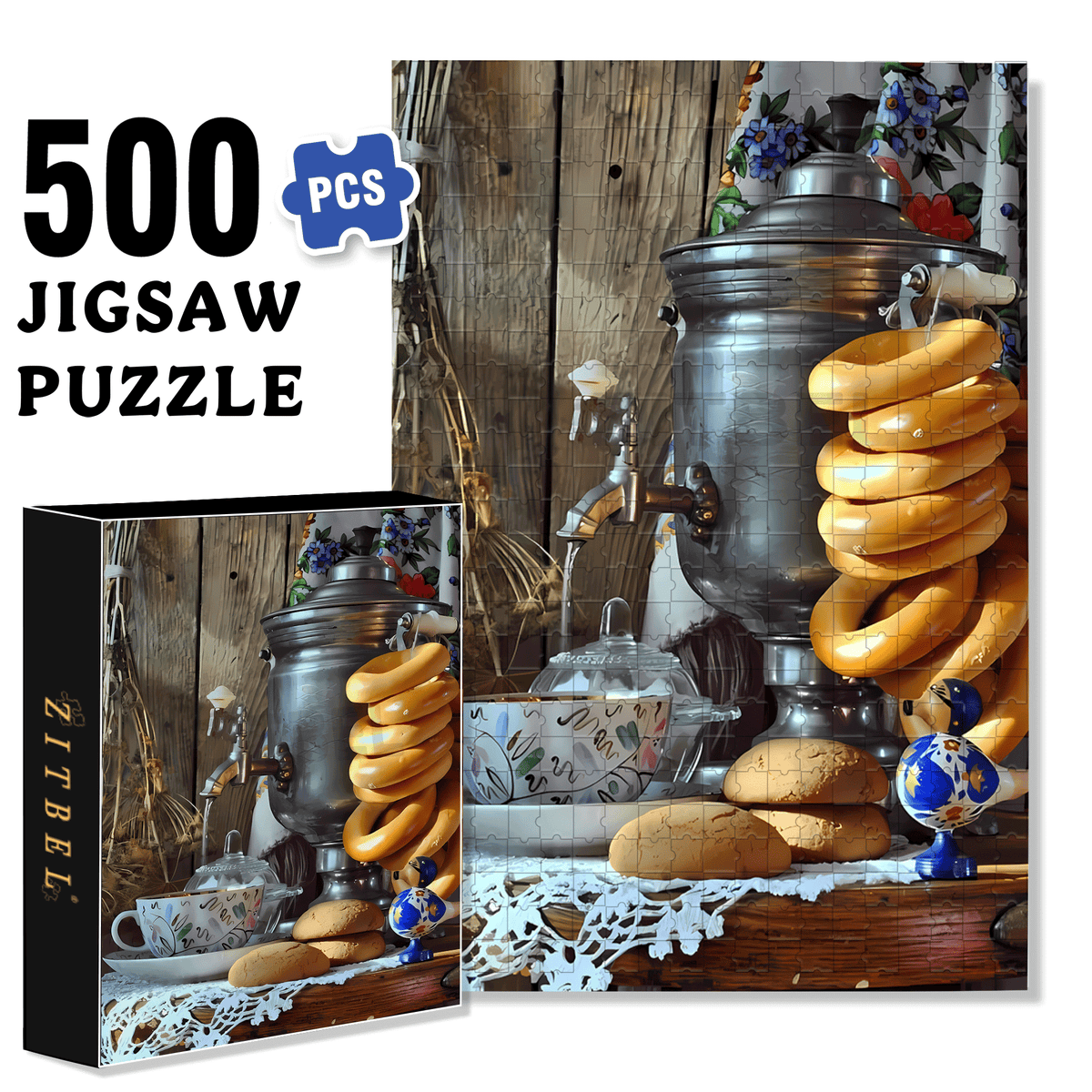 High Tea Puzzle Afternoon Tea Snacks 500pcs/1000pcs Jigsaw Puzzle, Scratch-Resistant ...