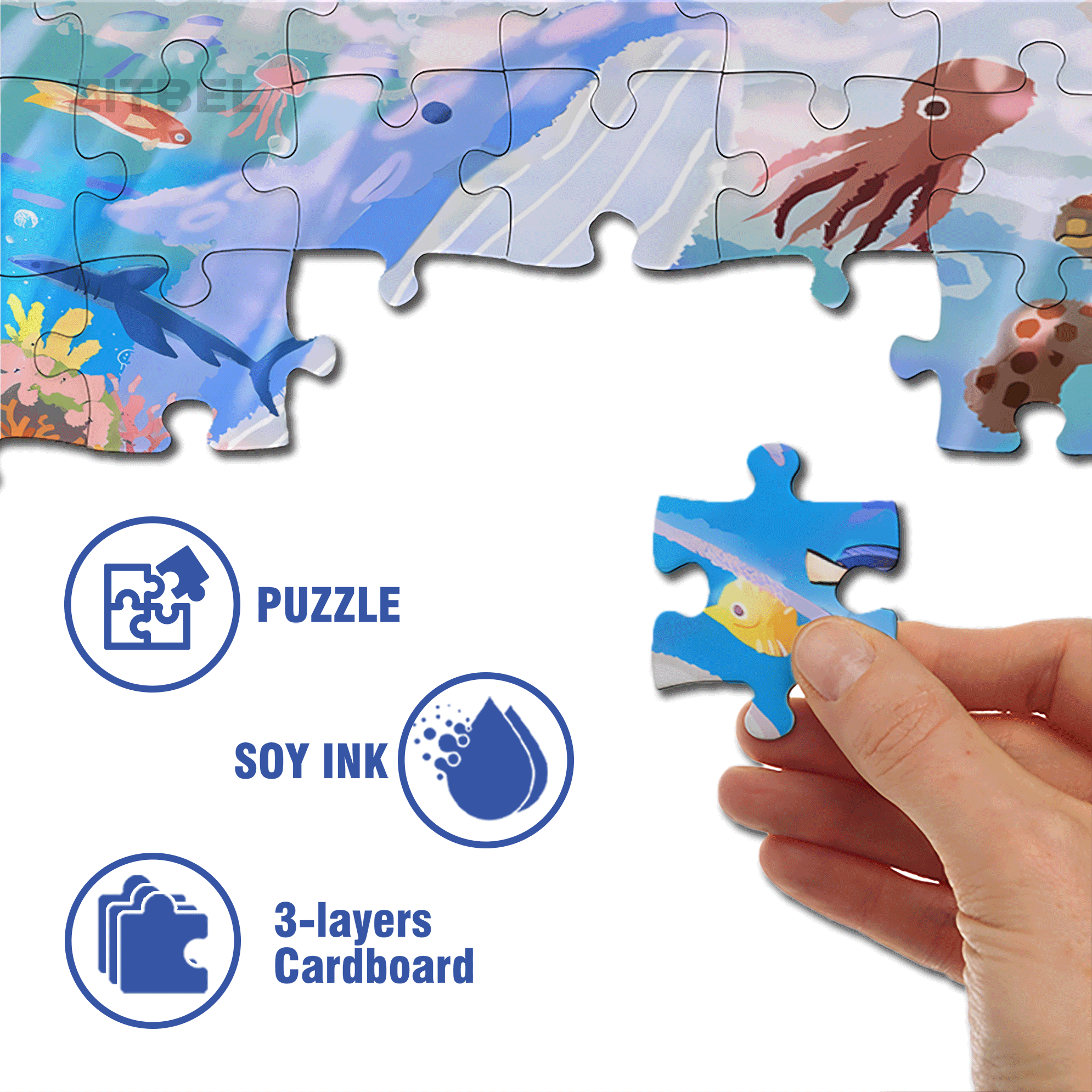 Aquarium Tour 500pcs/1000pcs Jigsaw Puzzle, Scratch-Resistant, Interactive Family Game & Brain-Boosting DIY Decor, Perfect for Halloween, Christmas & New Year Gifts, Family Puzzle Game