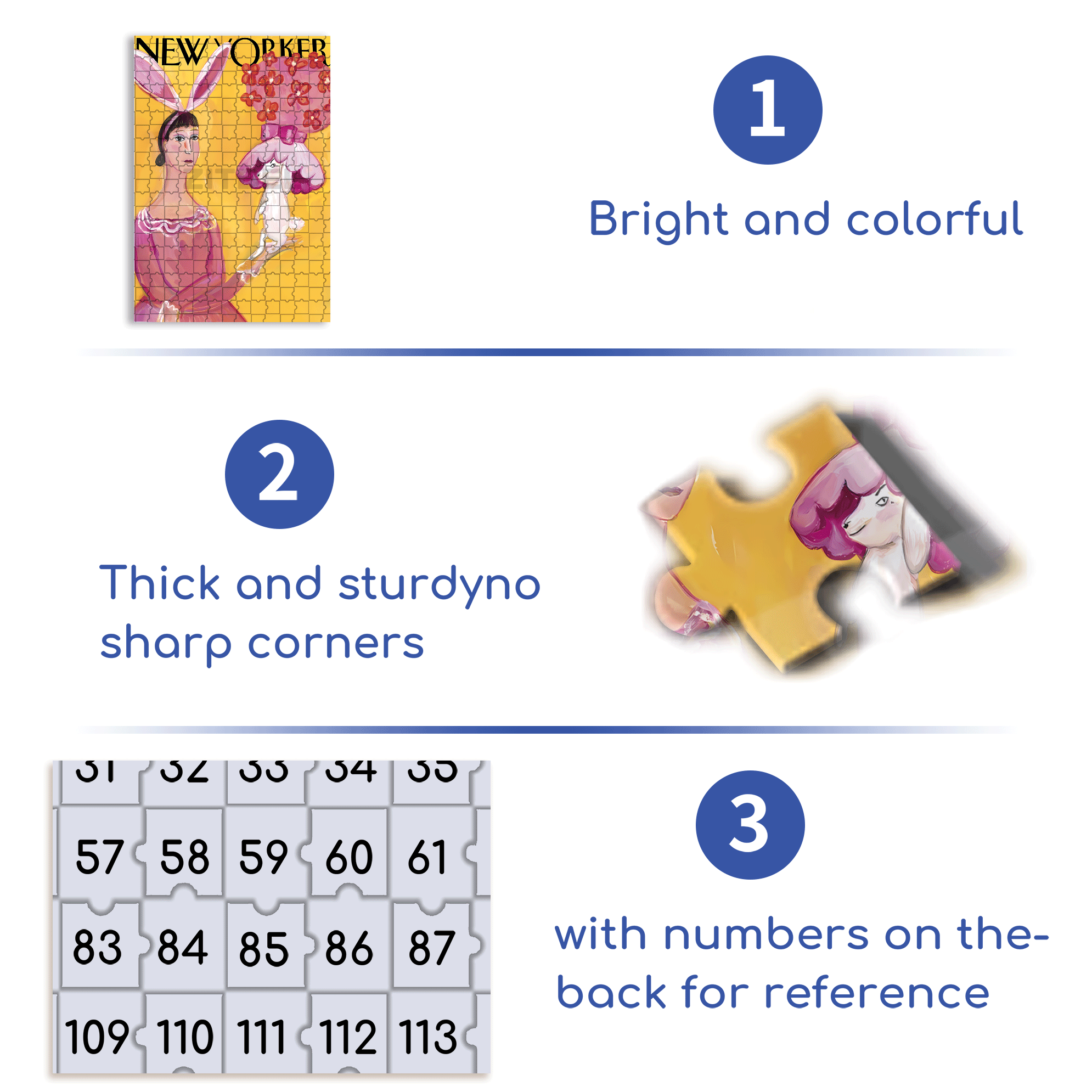 Bunny Girl 500pcs/1000pcs Jigsaw Puzzle, Scratch-Resistant, Interactive Family Game & Brain-Boosting DIY Decor, Perfect for Halloween, Christmas & New Year Gifts, Family Puzzle Game