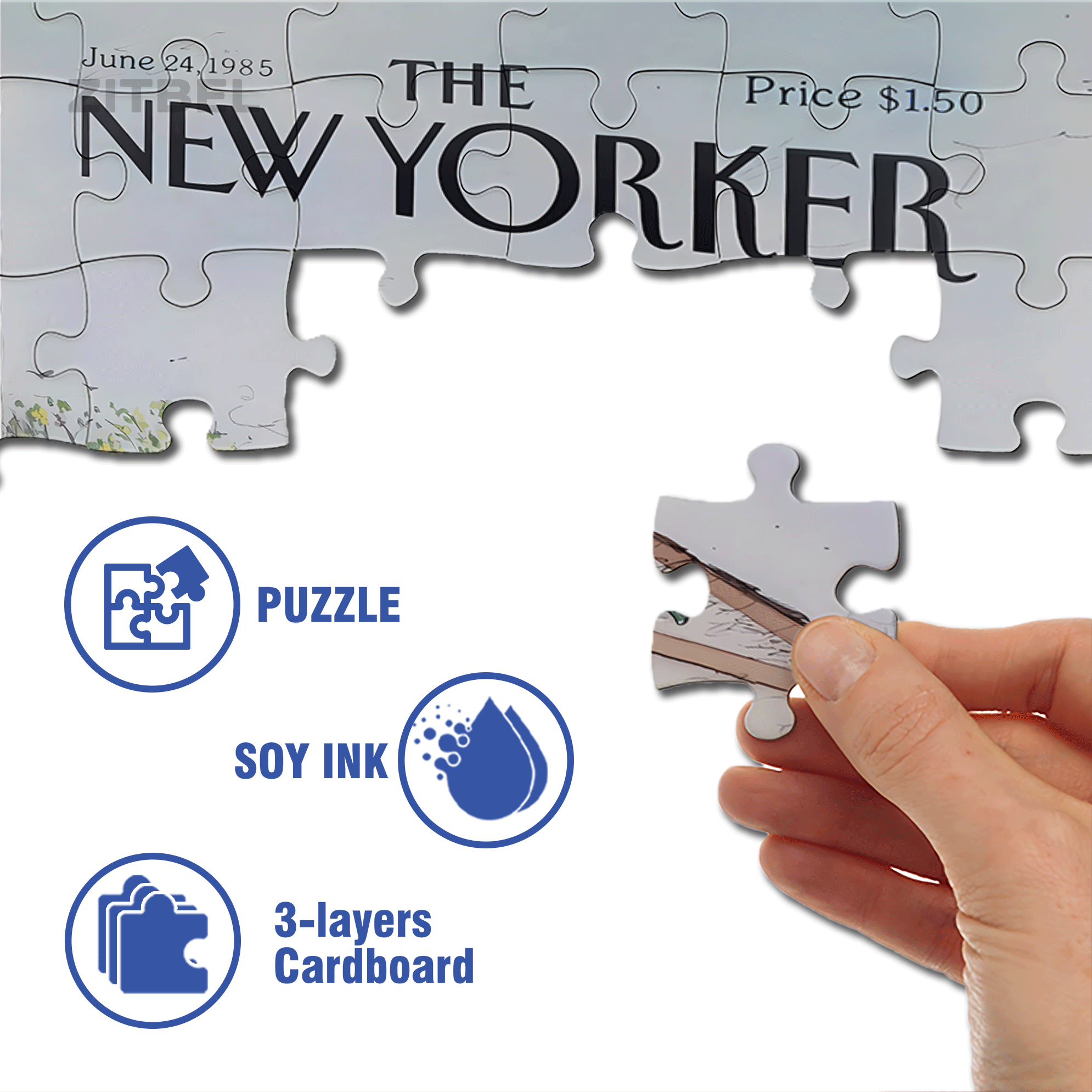 Buoy 500pcs/1000pcs Jigsaw Puzzle, Scratch-Resistant, Interactive Family Game & Brain-Boosting DIY Decor, Perfect for Halloween, Christmas & New Year Gifts, Family Puzzle Game