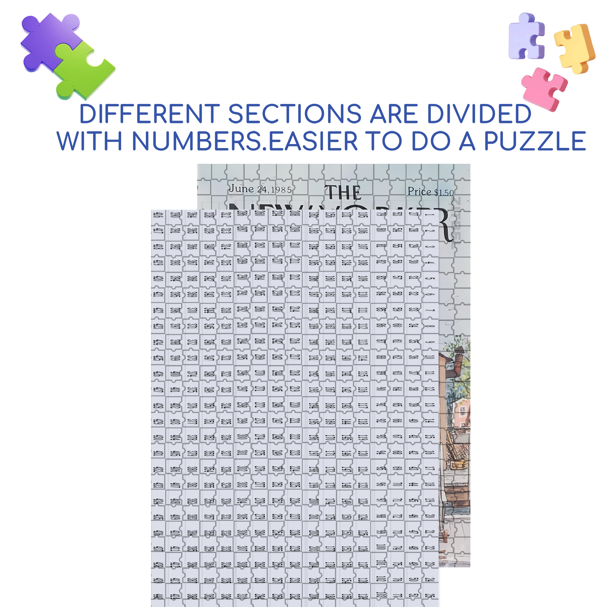 Buoy 500pcs/1000pcs Jigsaw Puzzle, Scratch-Resistant, Interactive Family Game & Brain-Boosting DIY Decor, Perfect for Halloween, Christmas & New Year Gifts, Family Puzzle Game