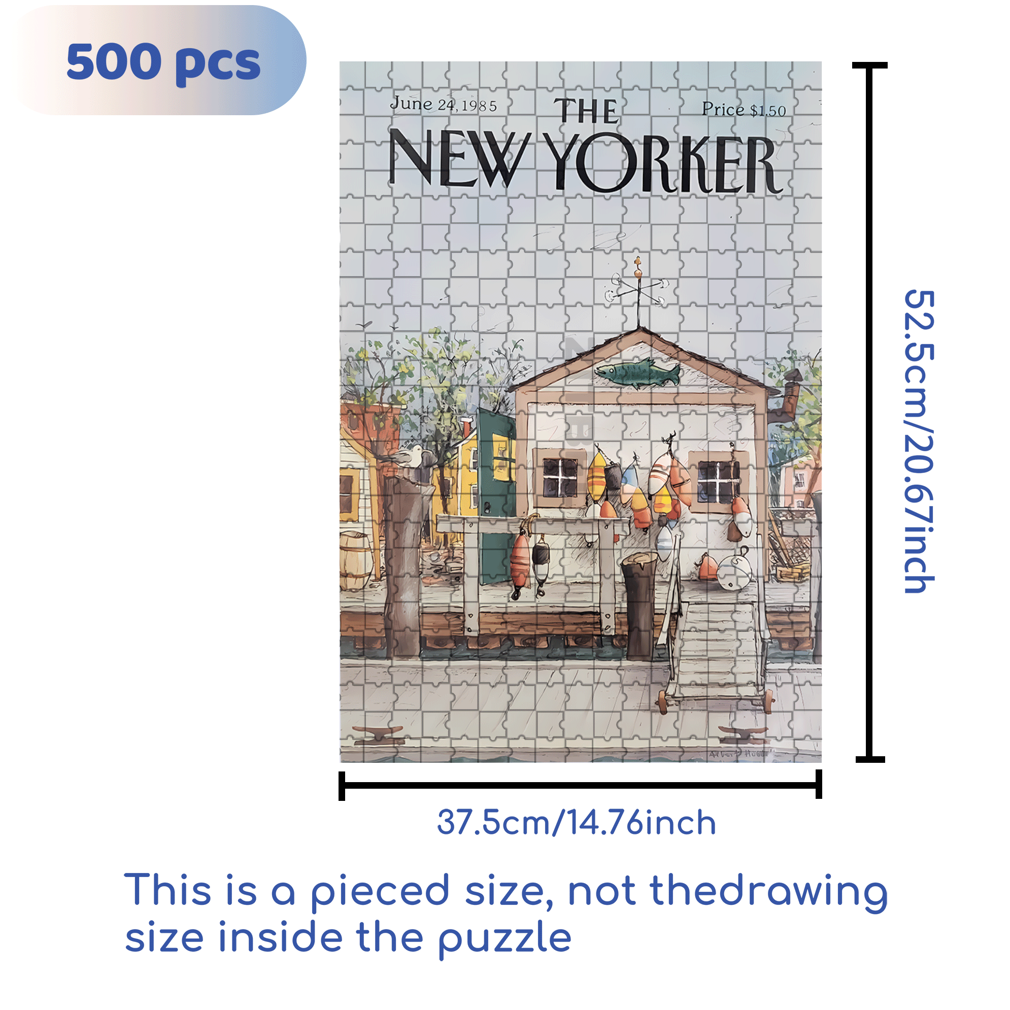 Buoy 500pcs/1000pcs Jigsaw Puzzle, Scratch-Resistant, Interactive Family Game & Brain-Boosting DIY Decor, Perfect for Halloween, Christmas & New Year Gifts, Family Puzzle Game