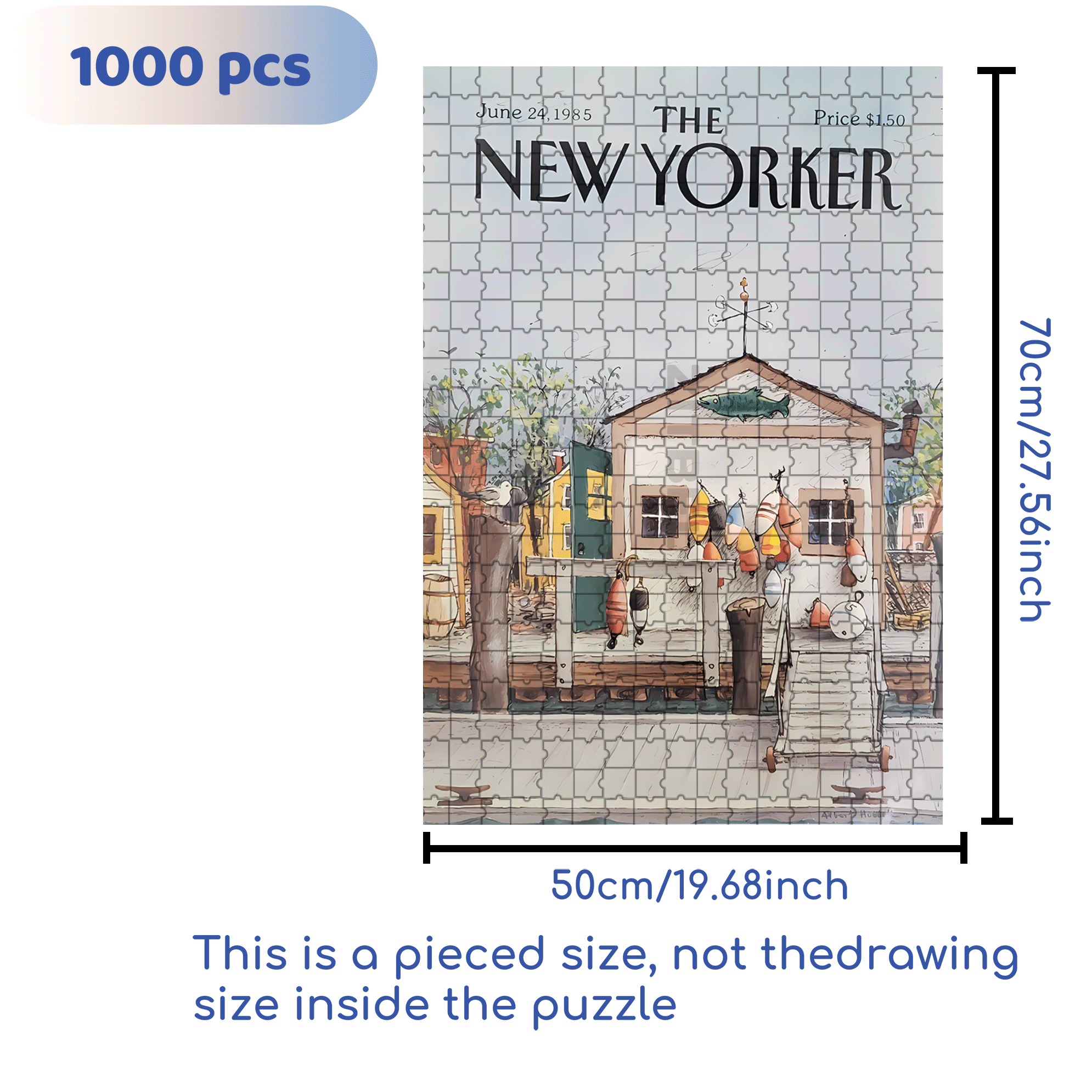 Buoy 500pcs/1000pcs Jigsaw Puzzle, Scratch-Resistant, Interactive Family Game & Brain-Boosting DIY Decor, Perfect for Halloween, Christmas & New Year Gifts, Family Puzzle Game