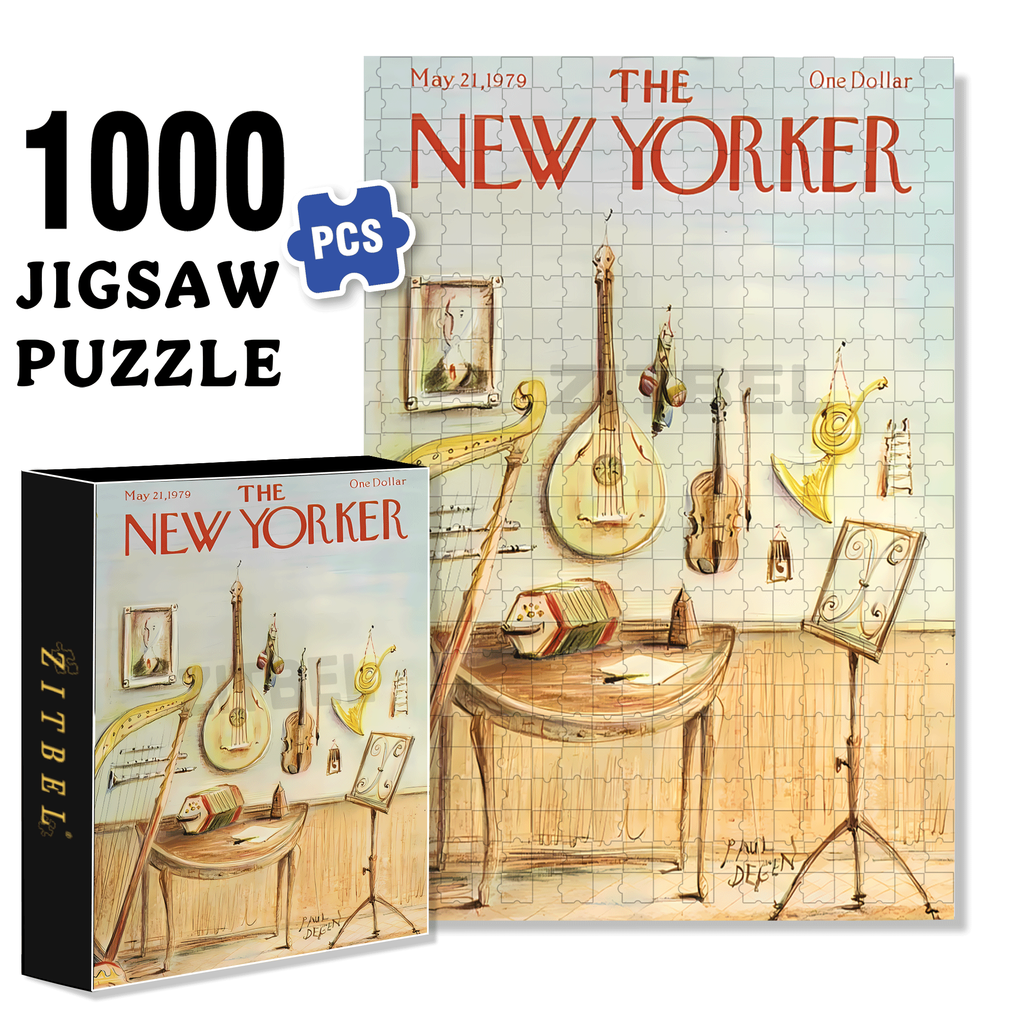 Chamber Orchestra 500pcs/1000pcs Jigsaw Puzzle, Scratch-Resistant, Interactive Family Game & Brain-Boosting DIY Decor, Perfect for Halloween, Christmas & New Year Gifts, Family Puzzle Game