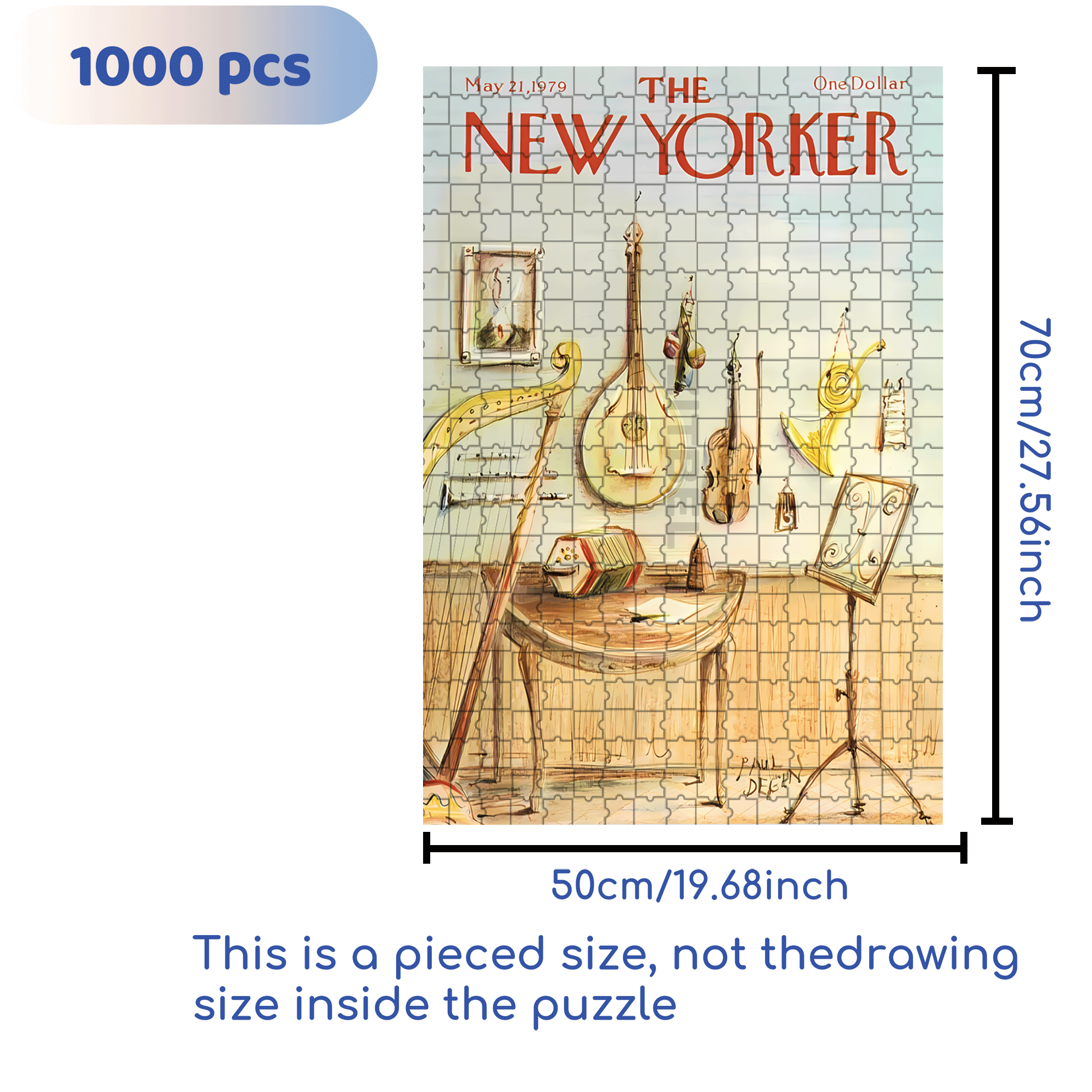 Chamber Orchestra 500pcs/1000pcs Jigsaw Puzzle, Scratch-Resistant, Interactive Family Game & Brain-Boosting DIY Decor, Perfect for Halloween, Christmas & New Year Gifts, Family Puzzle Game