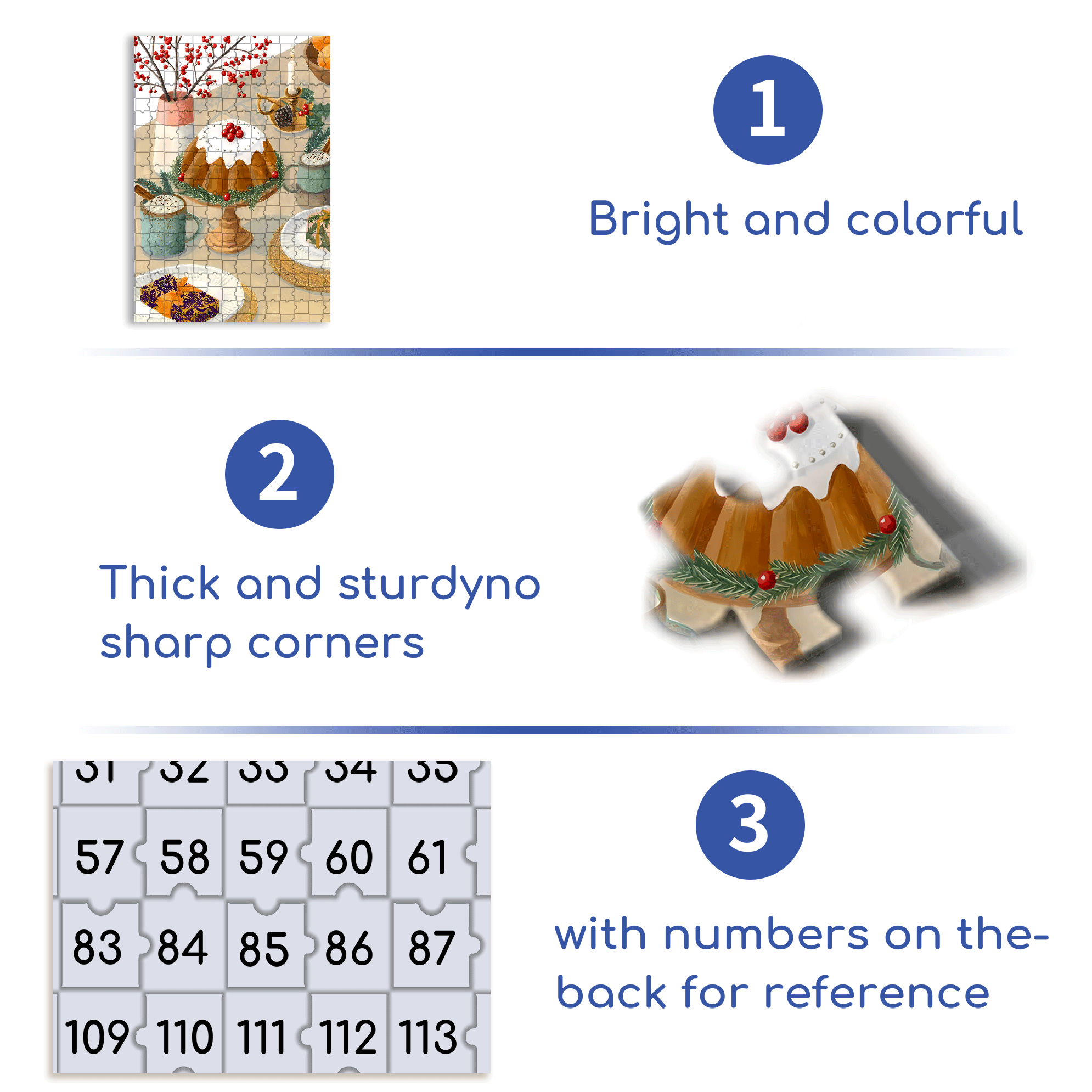 Christmas Dinner 2 500pcs/1000pcs Jigsaw Puzzle, Scratch-Resistant, Interactive Family Game & Brain-Boosting DIY Decor, Perfect for Halloween, Christmas & New Year Gifts, Family Puzzle Game