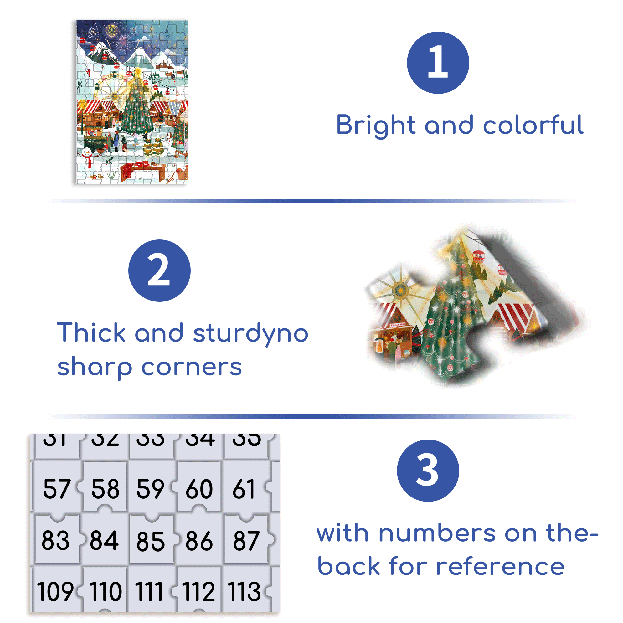 Christmas Fireworks Party 500pcs/1000pcs Jigsaw Puzzle, Scratch-Resistant, Interactive Family Game & Brain-Boosting DIY Decor, Perfect for Halloween, Christmas & New Year Gifts, Family Puzzle Game