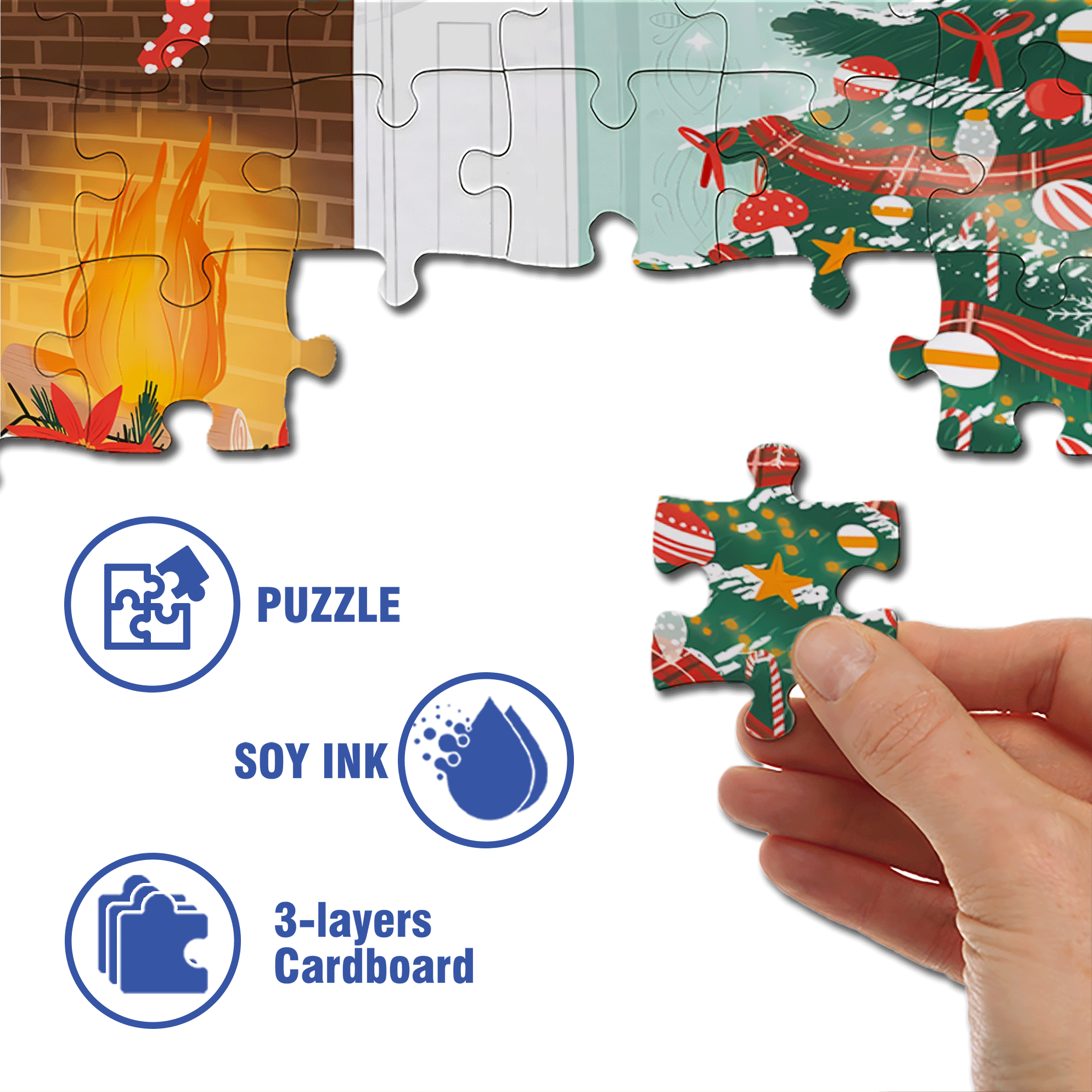 Coffee & Bread 500pcs/1000pcs Jigsaw Puzzle, Scratch-Resistant, Interactive Family Game & Brain-Boosting DIY Decor, Perfect for Halloween, Christmas & New Year Gifts, Family Puzzle Game