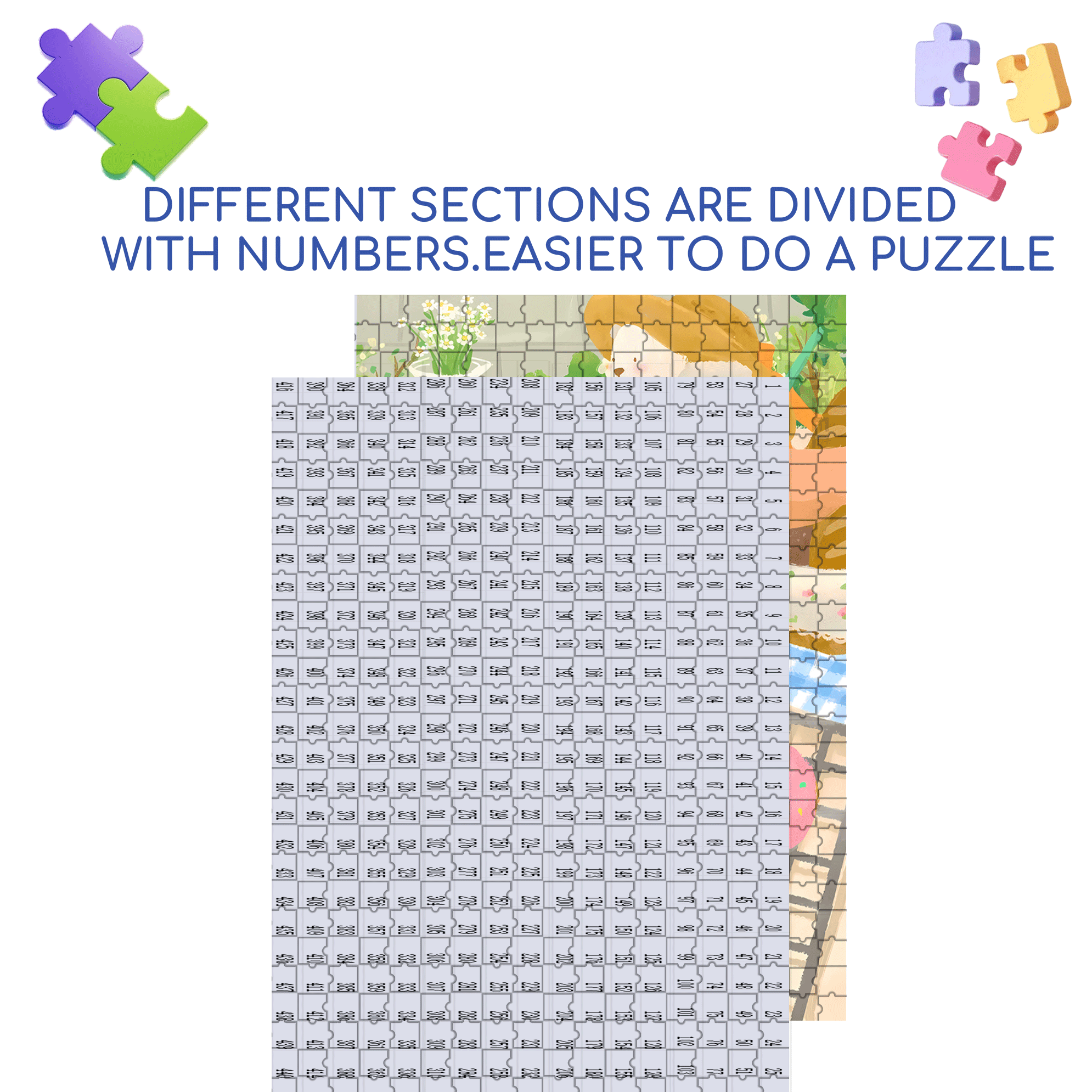 Delicious Donuts 500pcs/1000pcs Jigsaw Puzzle, Scratch-Resistant, Interactive Family Game & Brain-Boosting DIY Decor, Perfect for Halloween, Christmas & New Year Gifts, Family Puzzle Game