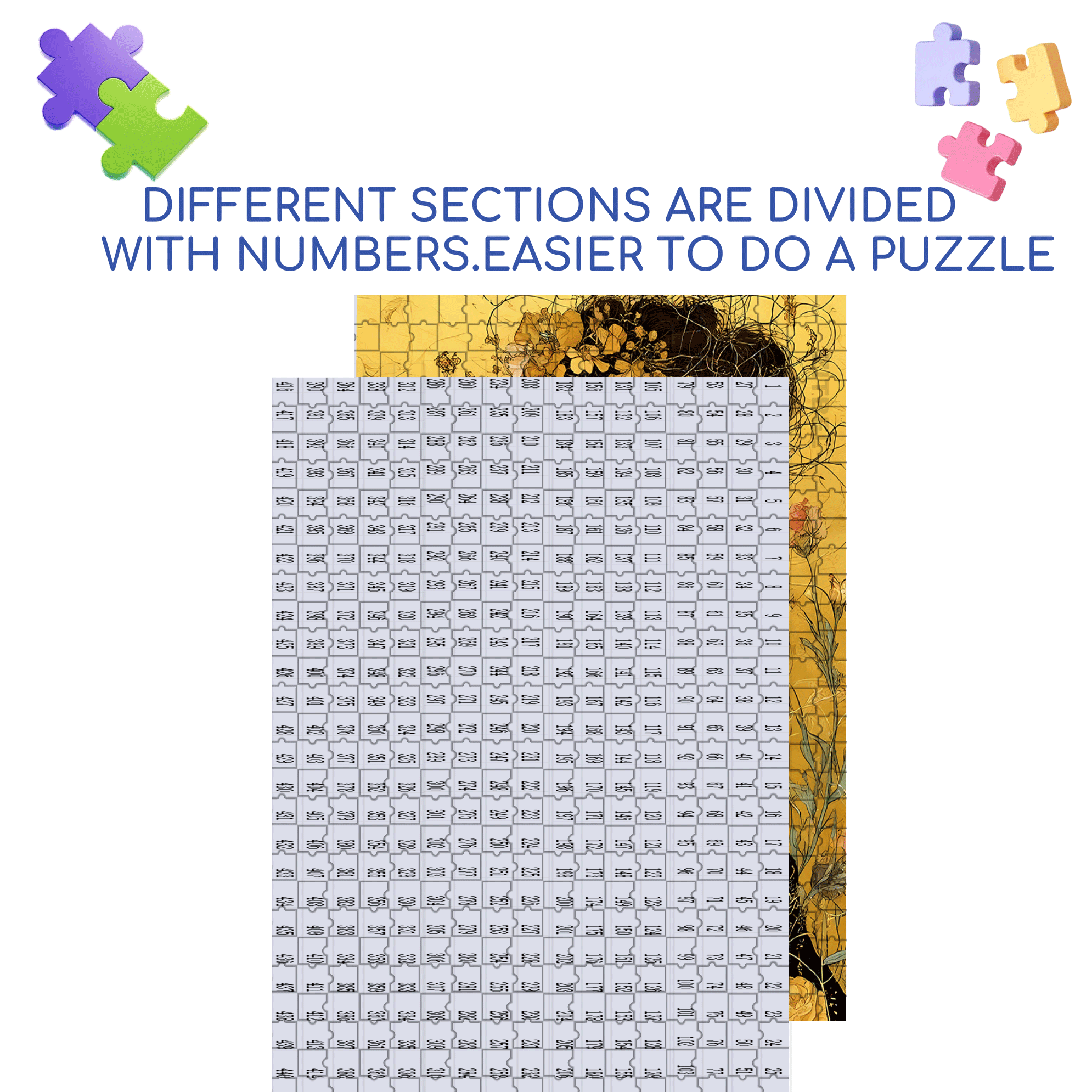 Dragonfly Love 500pcs/1000pcs Jigsaw Puzzle, Scratch-Resistant, Interactive Family Game & Brain-Boosting DIY Decor, Perfect for Halloween, Christmas & New Year Gifts, Family Puzzle Game