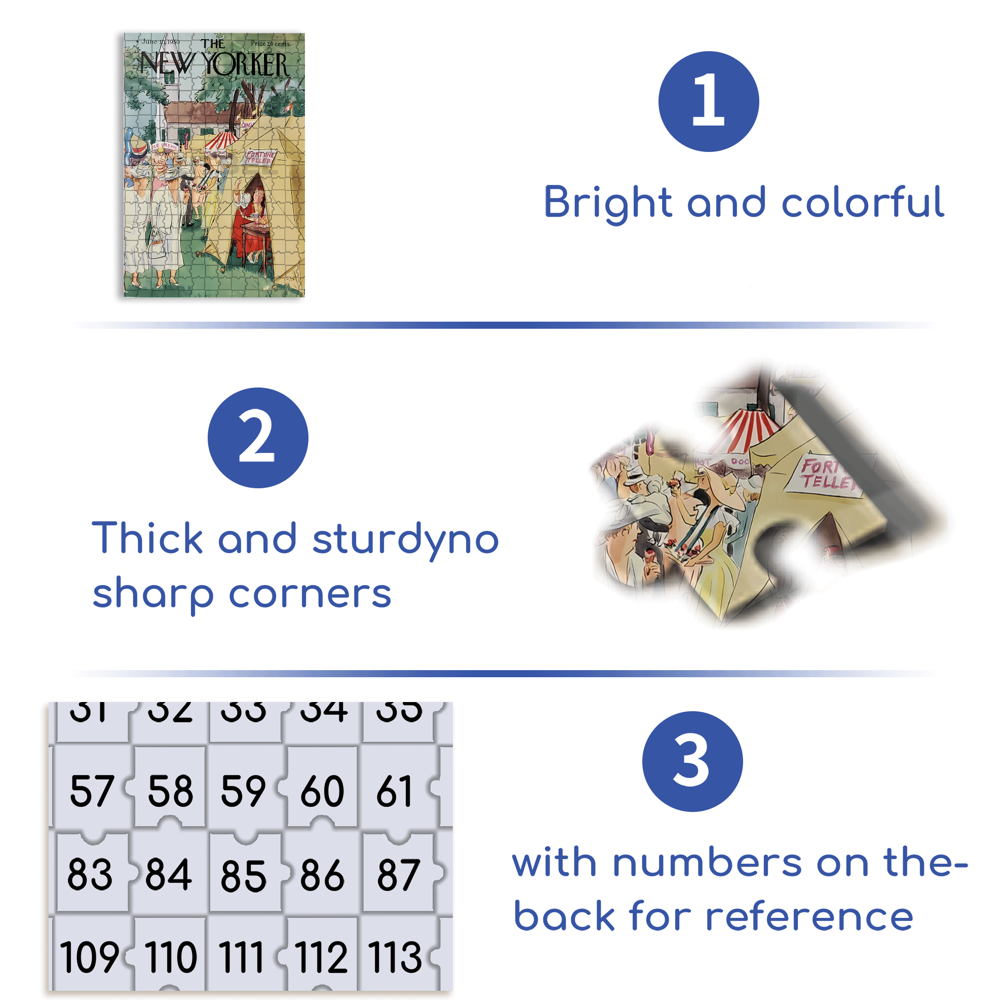 Fortune Teller 500pcs/1000pcs Jigsaw Puzzle, Scratch-Resistant, Interactive Family Game & Brain-Boosting DIY Decor, Perfect for Halloween, Christmas & New Year Gifts, Family Puzzle Game