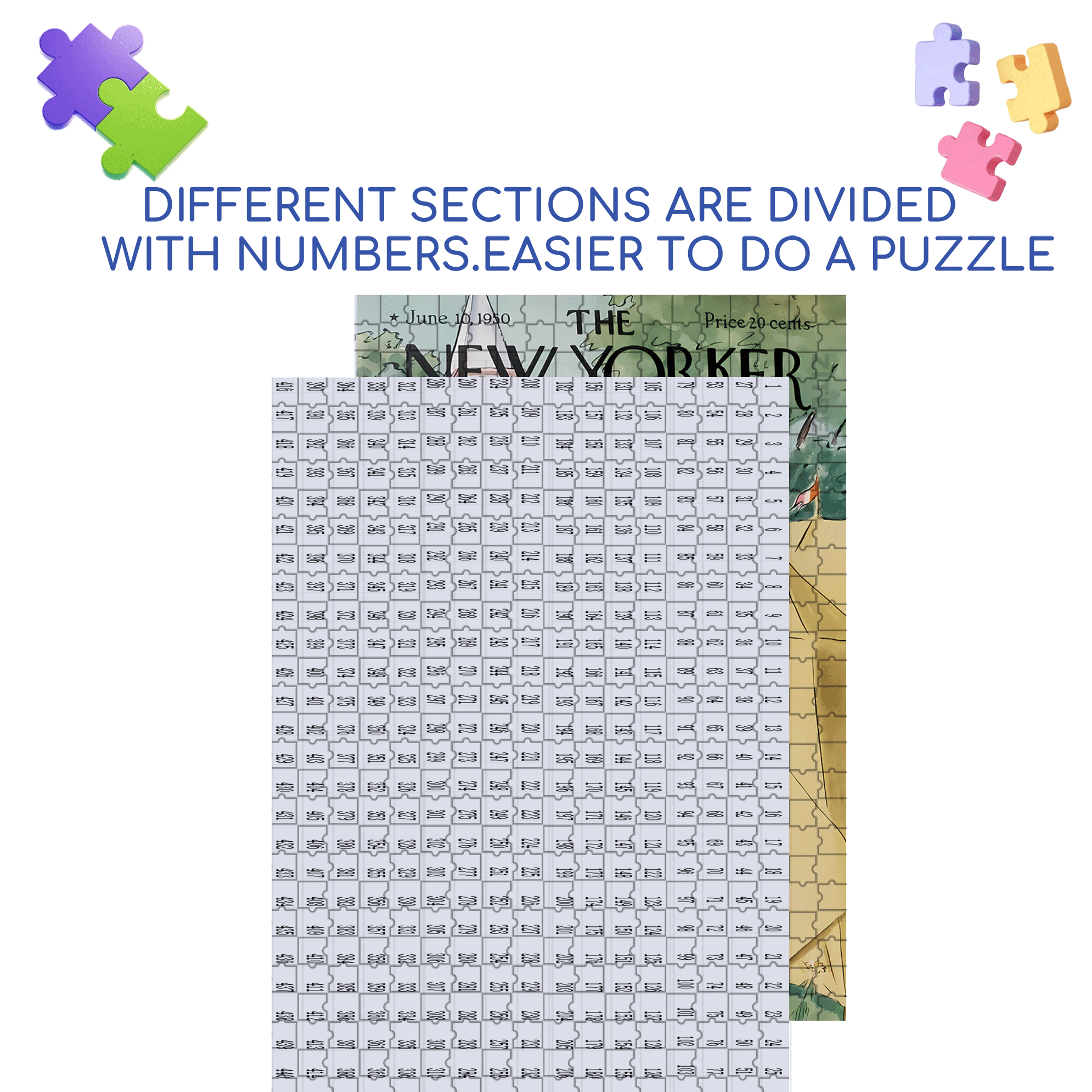 Fortune Teller 500pcs/1000pcs Jigsaw Puzzle, Scratch-Resistant, Interactive Family Game & Brain-Boosting DIY Decor, Perfect for Halloween, Christmas & New Year Gifts, Family Puzzle Game