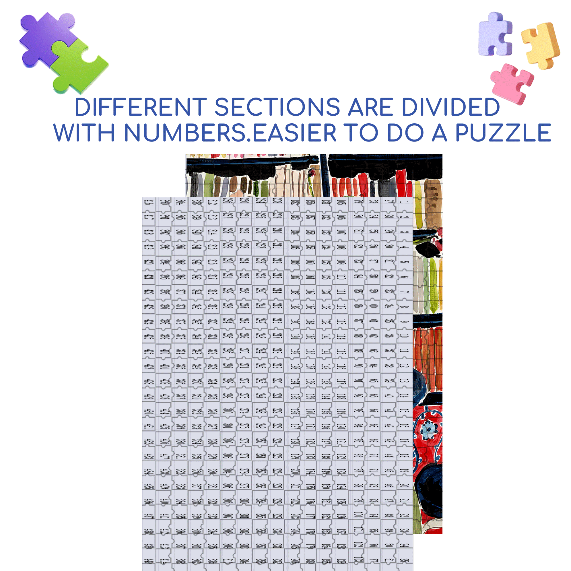 Fresh Flowers In The Study 500pcs/1000pcs Jigsaw Puzzle, Scratch-Resistant, Interactive Family Game & Brain-Boosting DIY Decor, Perfect for Halloween, Christmas & New Year Gifts, Family Puzzle Game