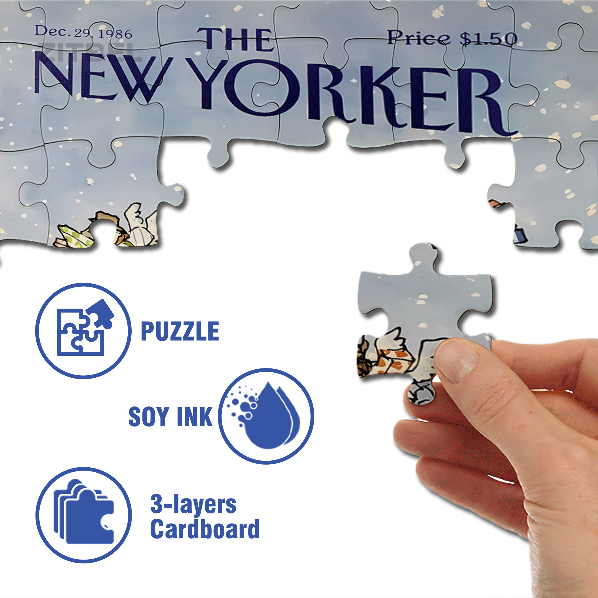 Gifts Are Being Delivered 500pcs/1000pcs Jigsaw Puzzle, Scratch-Resistant, Interactive Family Game & Brain-Boosting DIY Decor, Perfect for Halloween, Christmas & New Year Gifts, Family Puzzle Game