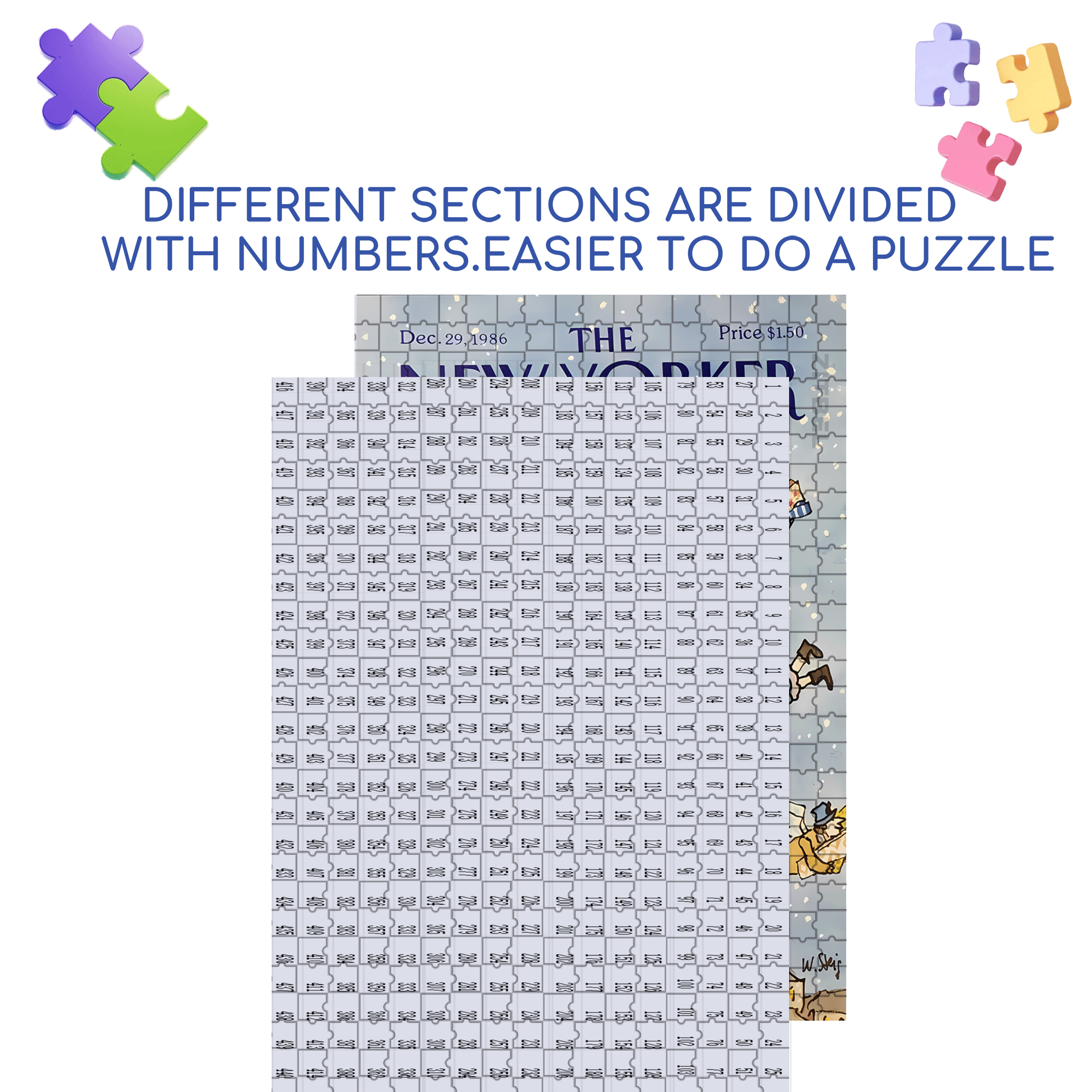 Gifts Are Being Delivered 500pcs/1000pcs Jigsaw Puzzle, Scratch-Resistant, Interactive Family Game & Brain-Boosting DIY Decor, Perfect for Halloween, Christmas & New Year Gifts, Family Puzzle Game