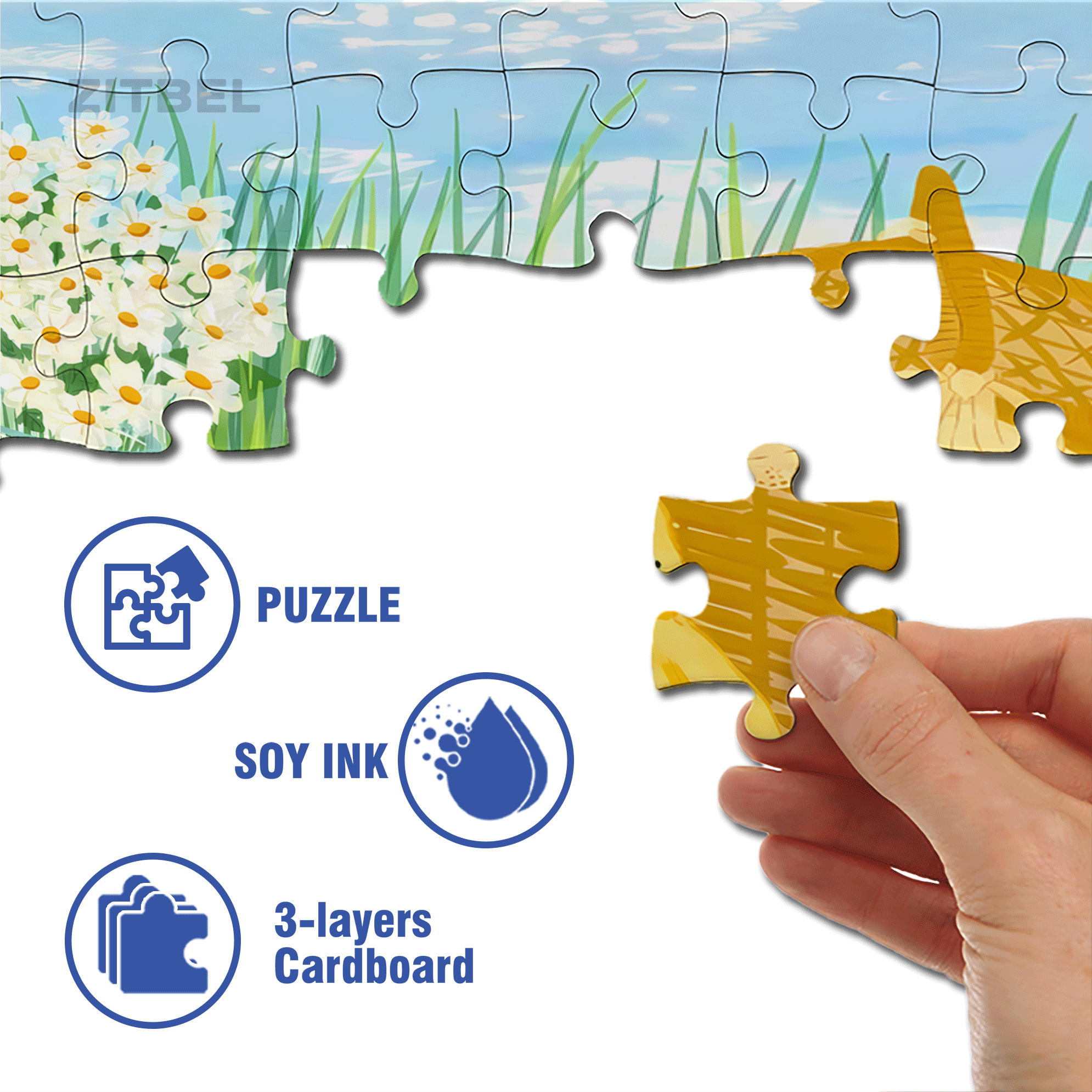 Good Buddy 500pcs/1000pcs Jigsaw Puzzle, Scratch-Resistant, Interactive Family Game & Brain-Boosting DIY Decor, Perfect for Halloween, Christmas & New Year Gifts, Family Puzzle Game