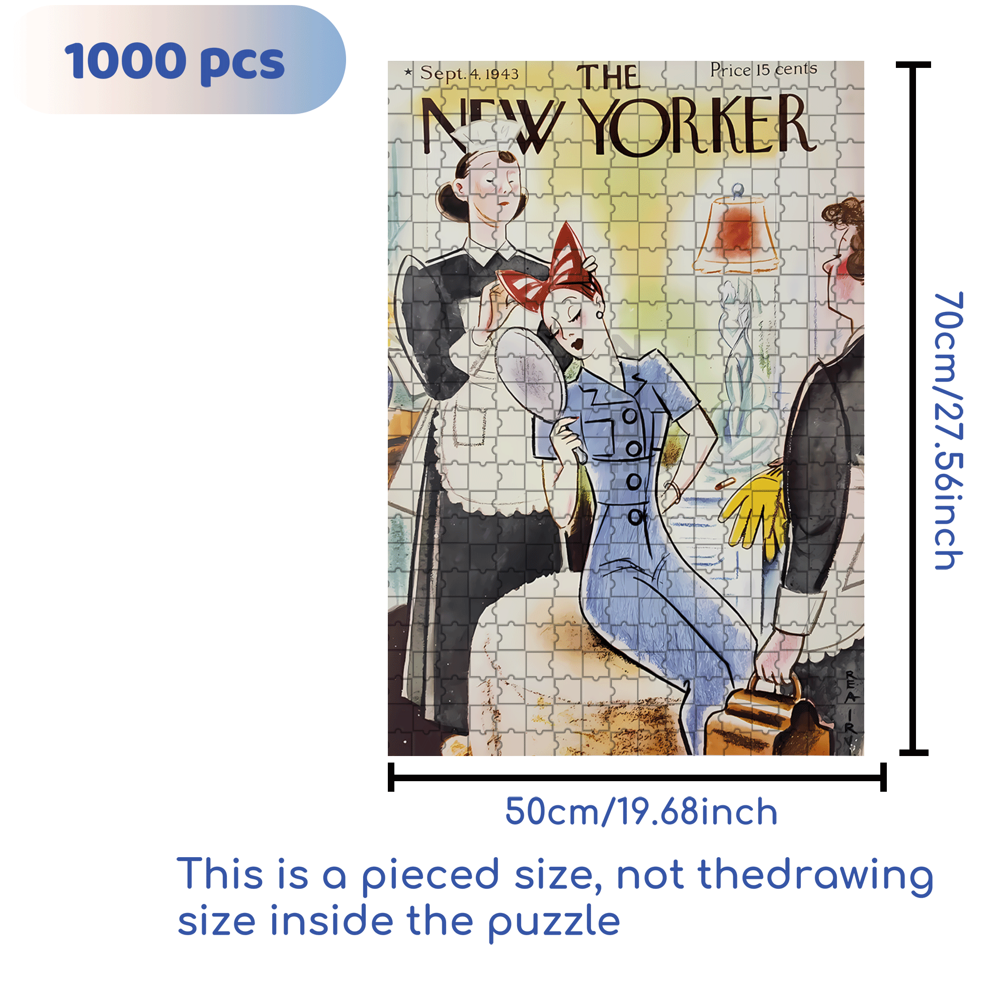 Grooming 500pcs/1000pcs Jigsaw Puzzle, Scratch-Resistant, Interactive Family Game & Brain-Boosting DIY Decor, Perfect for Halloween, Christmas & New Year Gifts, Family Puzzle Game