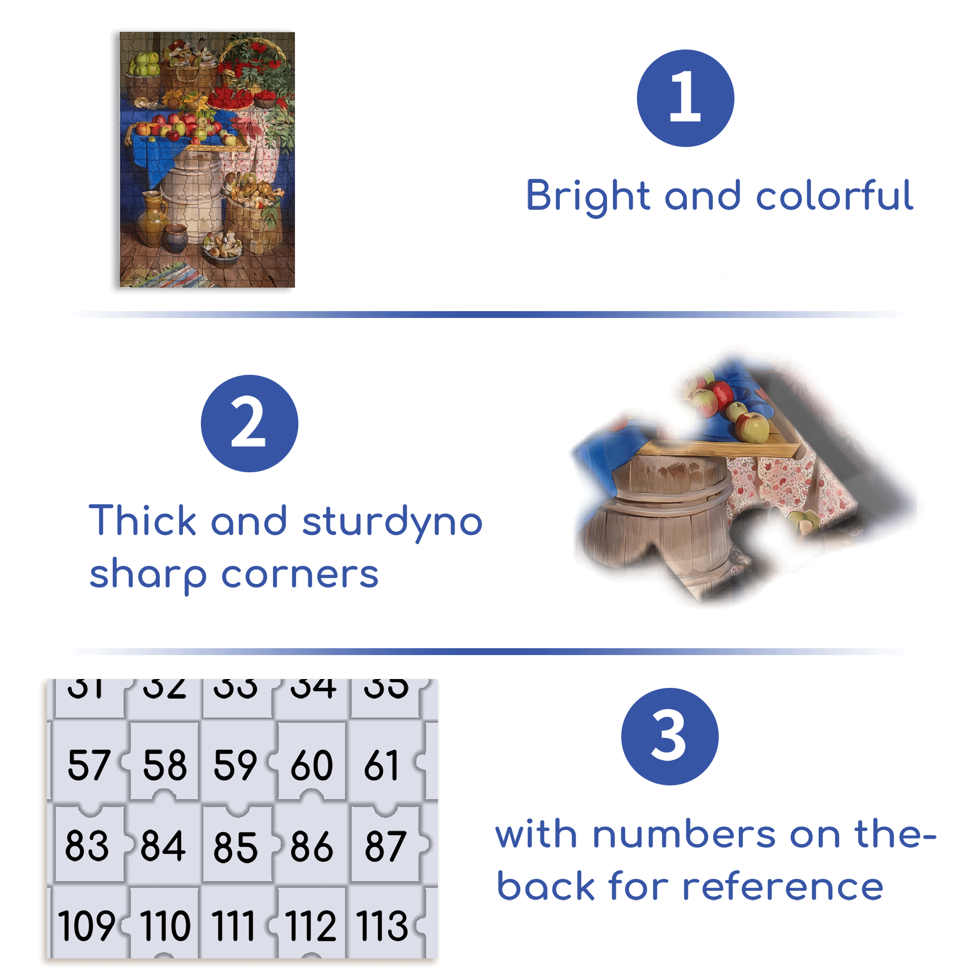 Harvest Season 500pcs/1000pcs Jigsaw Puzzle, Scratch-Resistant, Interactive Family Game & Brain-Boosting DIY Decor, Perfect for Halloween, Christmas & New Year Gifts, Family Puzzle Game