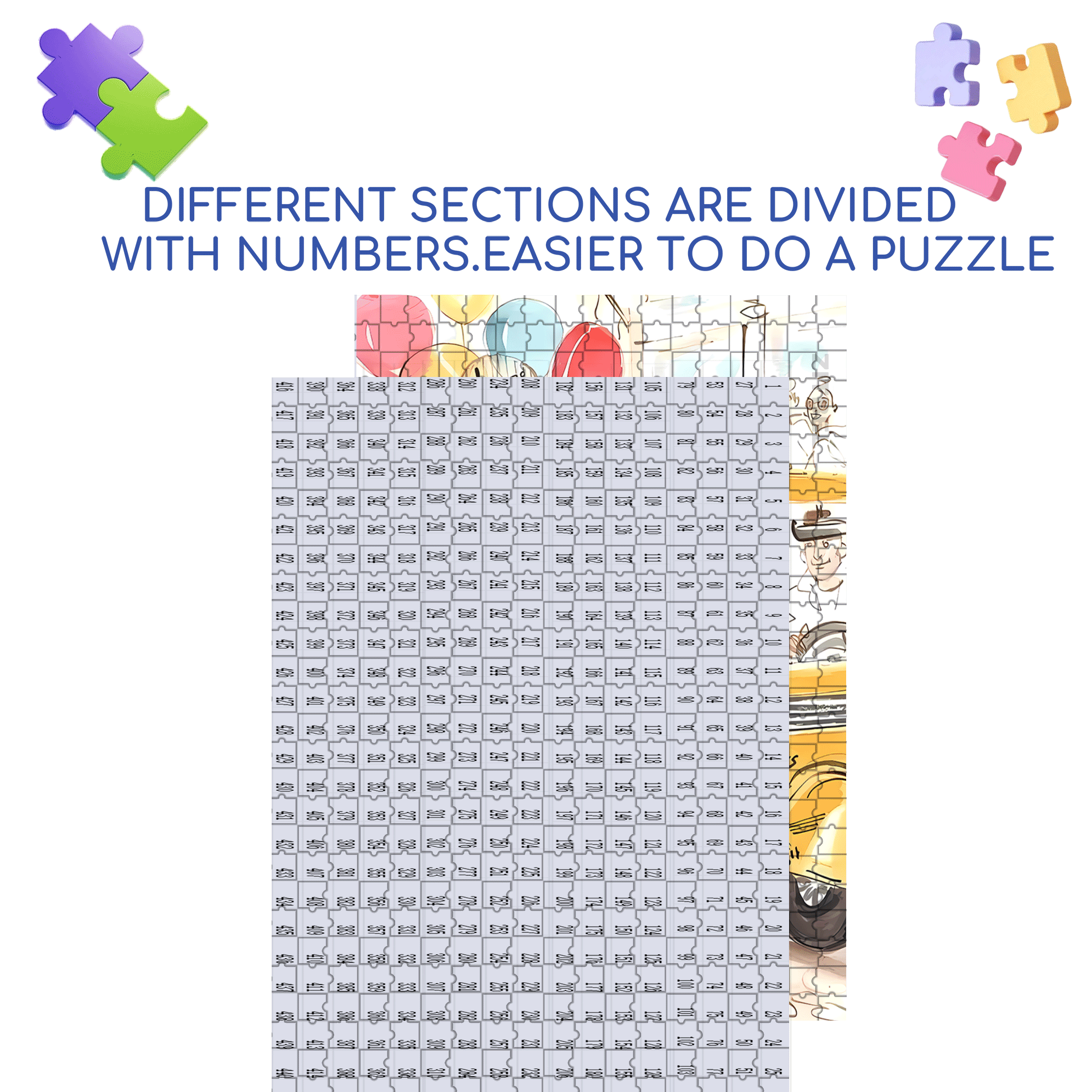 N.Y Fashion 500pcs/1000pcs Jigsaw Puzzle, Scratch-Resistant, Interactive Family Game & Brain-Boosting DIY Decor, Perfect for Halloween, Christmas & New Year Gifts, Family Puzzle Game