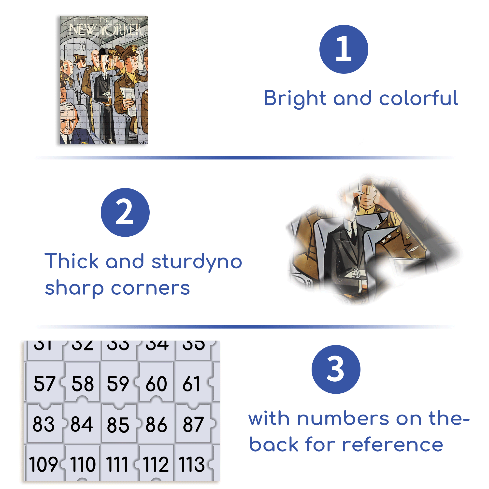 Officers 500pcs/1000pcs Jigsaw Puzzle, Scratch-Resistant, Interactive Family Game & Brain-Boosting DIY Decor, Perfect for Halloween, Christmas & New Year Gifts, Family Puzzle Game