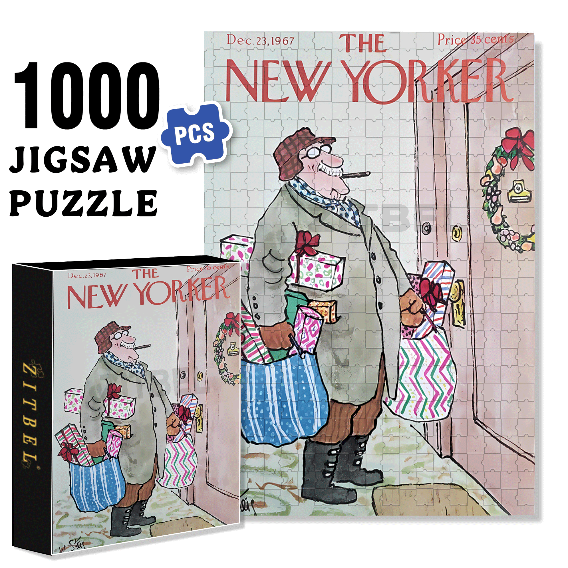 Returning With A Full Load 500pcs/1000pcs Jigsaw Puzzle, Scratch-Resistant, Interactive Family Game & Brain-Boosting DIY Decor, Perfect for Halloween, Christmas & New Year Gifts, Family Puzzle Game