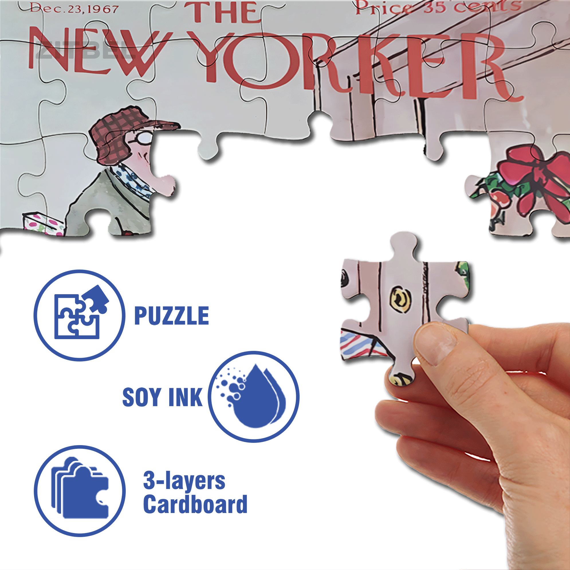 Returning With A Full Load 500pcs/1000pcs Jigsaw Puzzle, Scratch-Resistant, Interactive Family Game & Brain-Boosting DIY Decor, Perfect for Halloween, Christmas & New Year Gifts, Family Puzzle Game