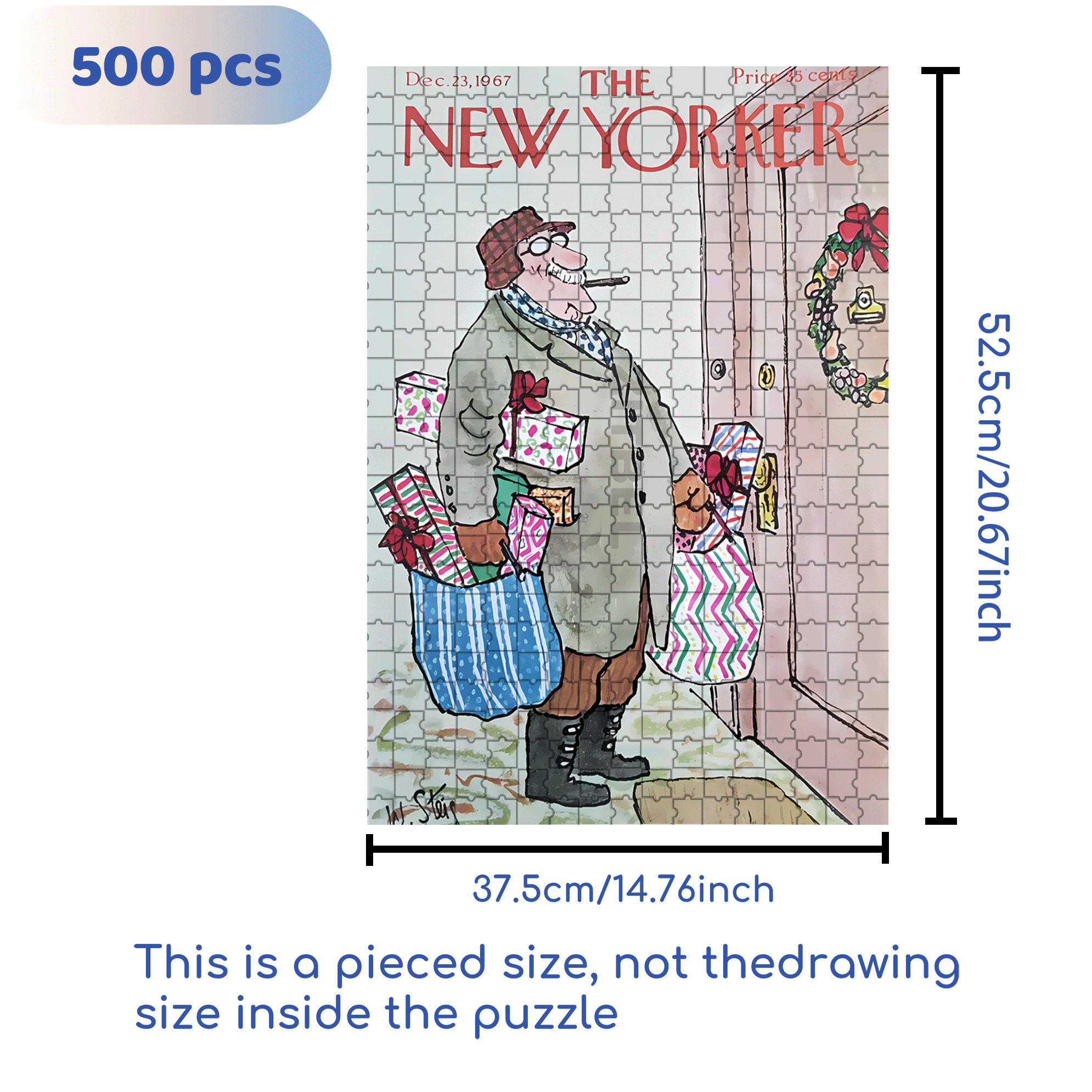 Returning With A Full Load 500pcs/1000pcs Jigsaw Puzzle, Scratch-Resistant, Interactive Family Game & Brain-Boosting DIY Decor, Perfect for Halloween, Christmas & New Year Gifts, Family Puzzle Game