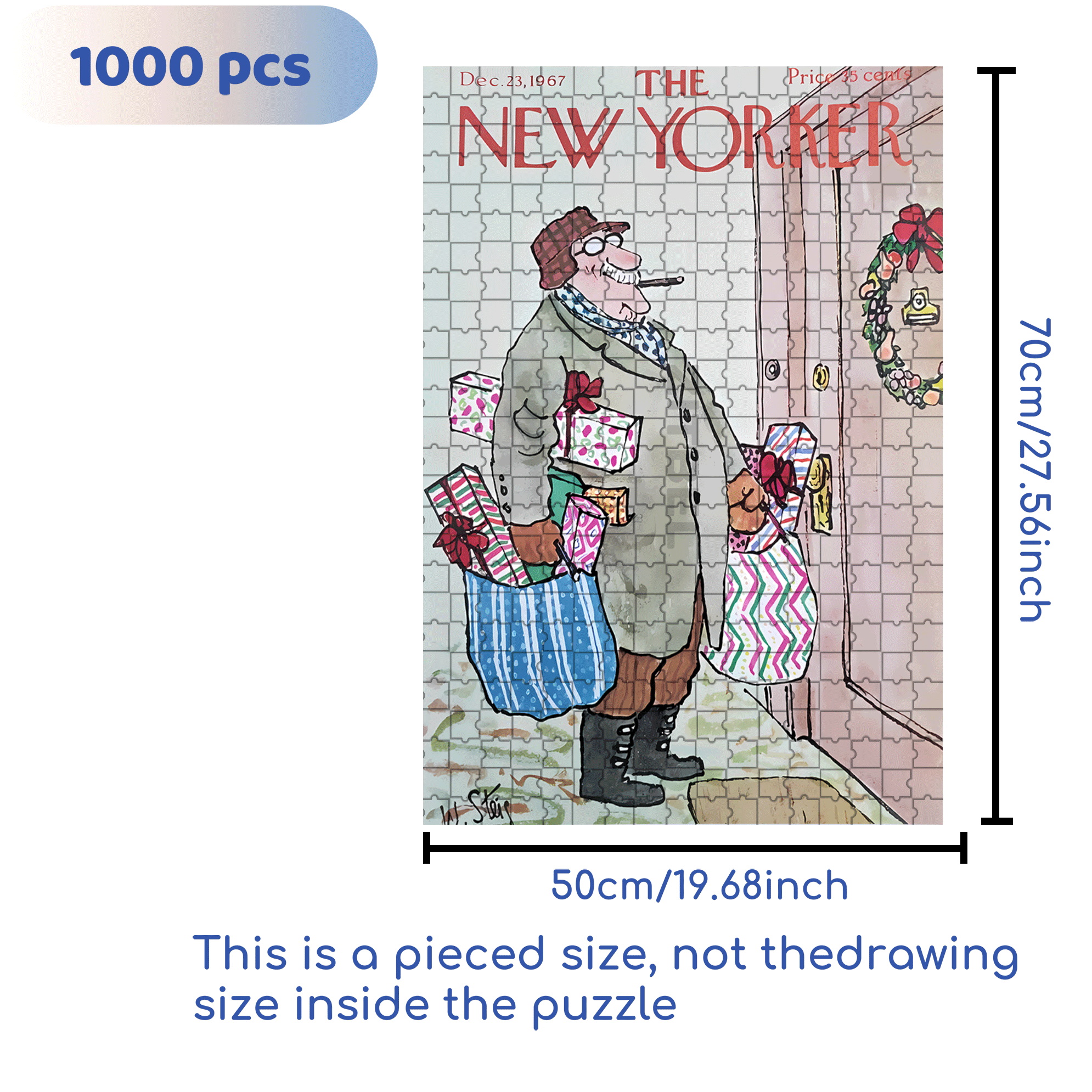 Returning With A Full Load 500pcs/1000pcs Jigsaw Puzzle, Scratch-Resistant, Interactive Family Game & Brain-Boosting DIY Decor, Perfect for Halloween, Christmas & New Year Gifts, Family Puzzle Game