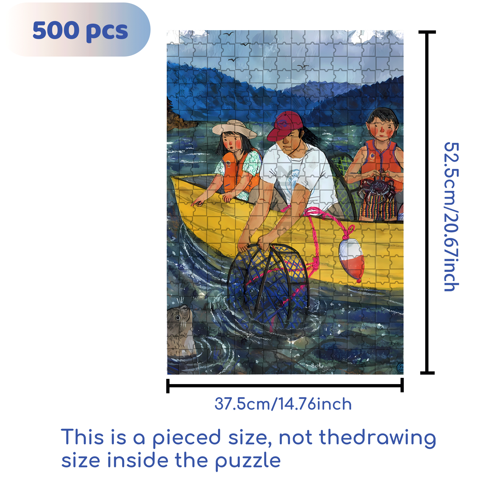 Set A Trap 500pcs/1000pcs Jigsaw Puzzle, Scratch-Resistant, Interactive Family Game & Brain-Boosting DIY Decor, Perfect for Halloween, Christmas & New Year Gifts, Family Puzzle Game