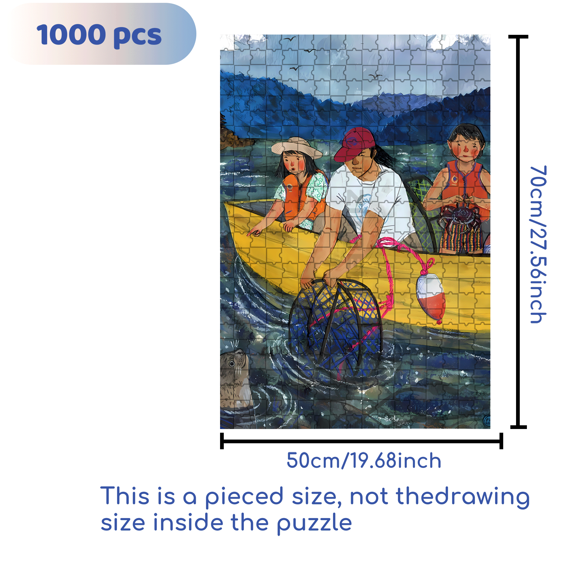 Set A Trap 500pcs/1000pcs Jigsaw Puzzle, Scratch-Resistant, Interactive Family Game & Brain-Boosting DIY Decor, Perfect for Halloween, Christmas & New Year Gifts, Family Puzzle Game