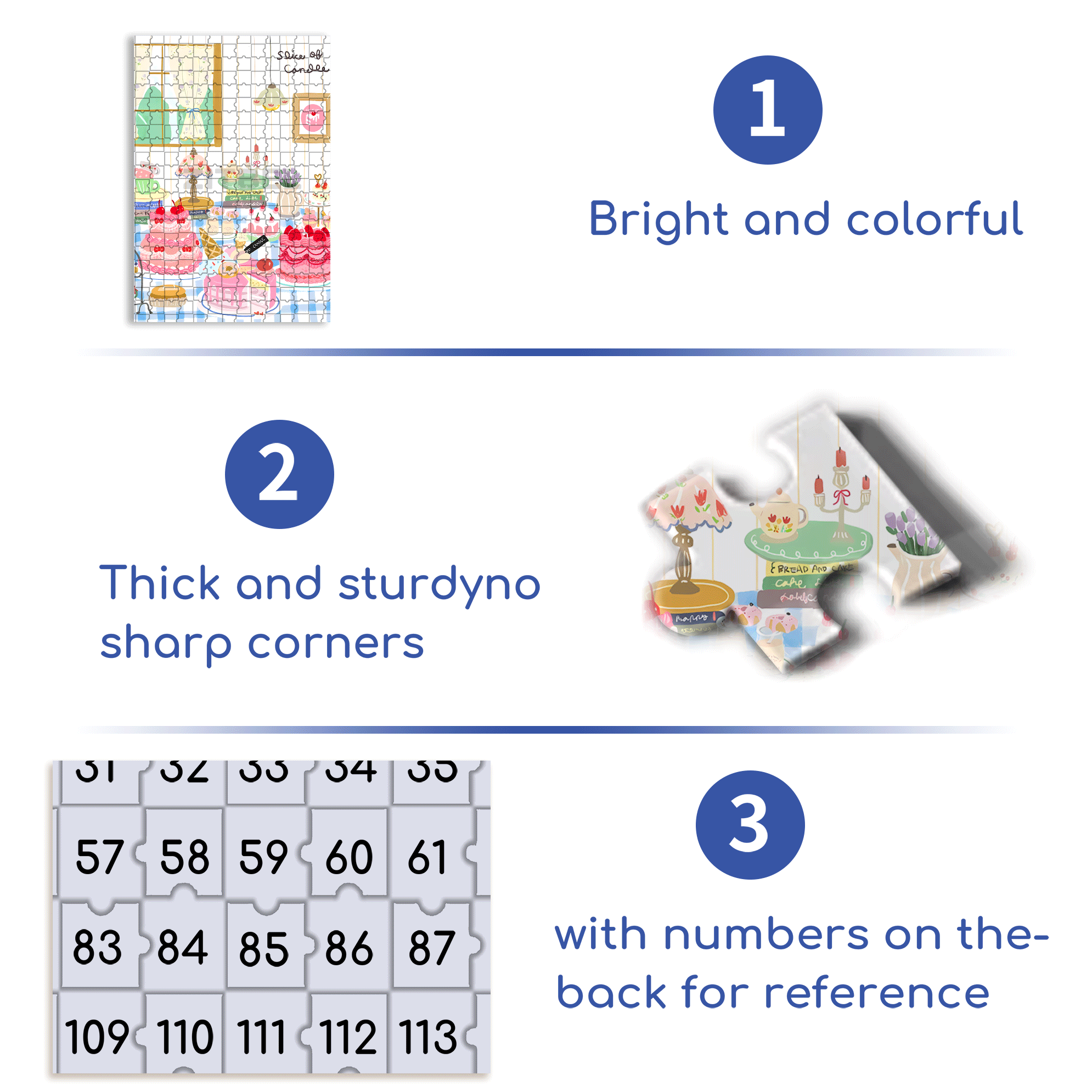 Slice of Candle 500pcs/1000pcs Jigsaw Puzzle, Scratch-Resistant, Interactive Family Game & Brain-Boosting DIY Decor, Perfect for Halloween, Christmas & New Year Gifts, Family Puzzle Game