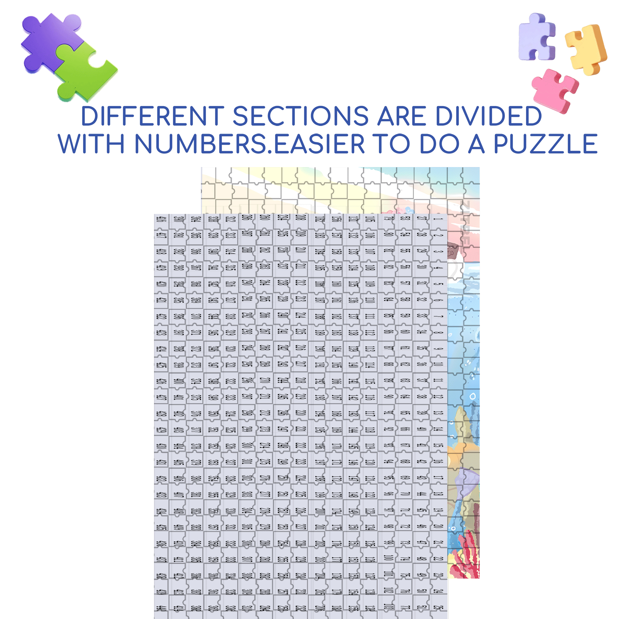 Snorkeling Day 500pcs/1000pcs Jigsaw Puzzle, Scratch-Resistant, Interactive Family Game & Brain-Boosting DIY Decor, Perfect for Halloween, Christmas & New Year Gifts, Family Puzzle Game