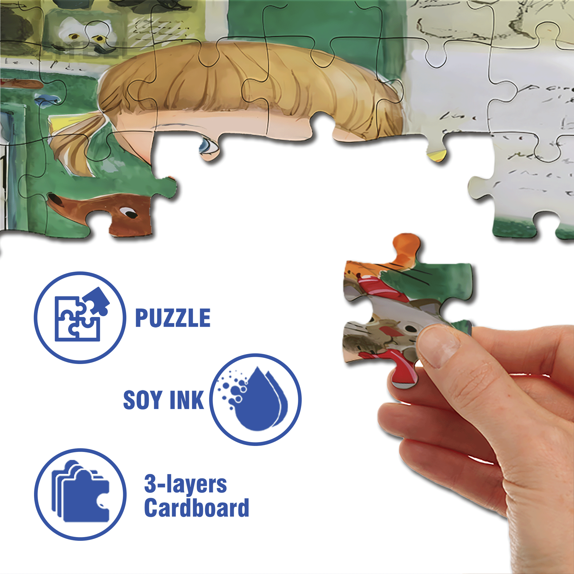 Together 500pcs/1000pcs Jigsaw Puzzle, Scratch-Resistant, Interactive Family Game & Brain-Boosting DIY Decor, Perfect for Halloween, Christmas & New Year Gifts, Family Puzzle Game