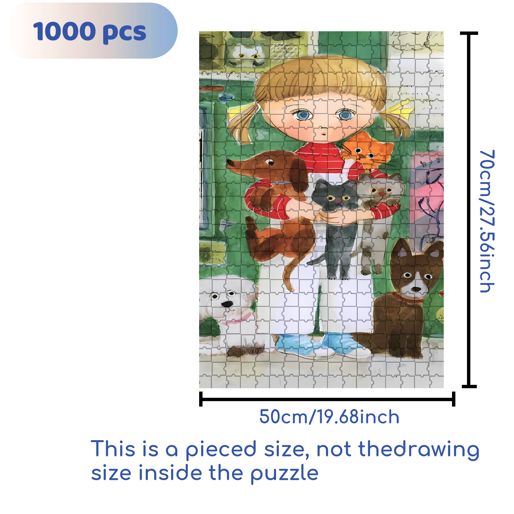 Together 500pcs/1000pcs Jigsaw Puzzle, Scratch-Resistant, Interactive Family Game & Brain-Boosting DIY Decor, Perfect for Halloween, Christmas & New Year Gifts, Family Puzzle Game