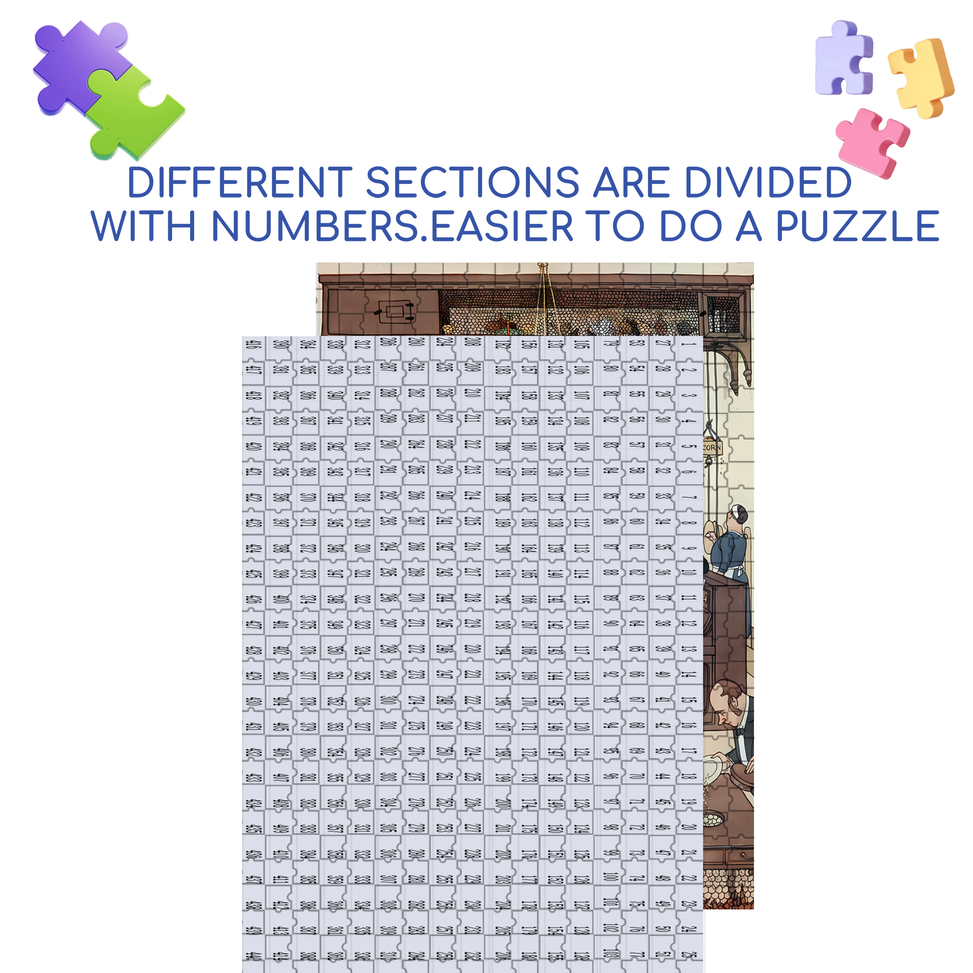 Top Floor Chicken Farm  500pcs/1000pcs Jigsaw Puzzle, Scratch-Resistant, Interactive Family Game & Brain-Boosting DIY Decor, Perfect for Halloween, Christmas & New Year Gifts, Family Puzzle Game