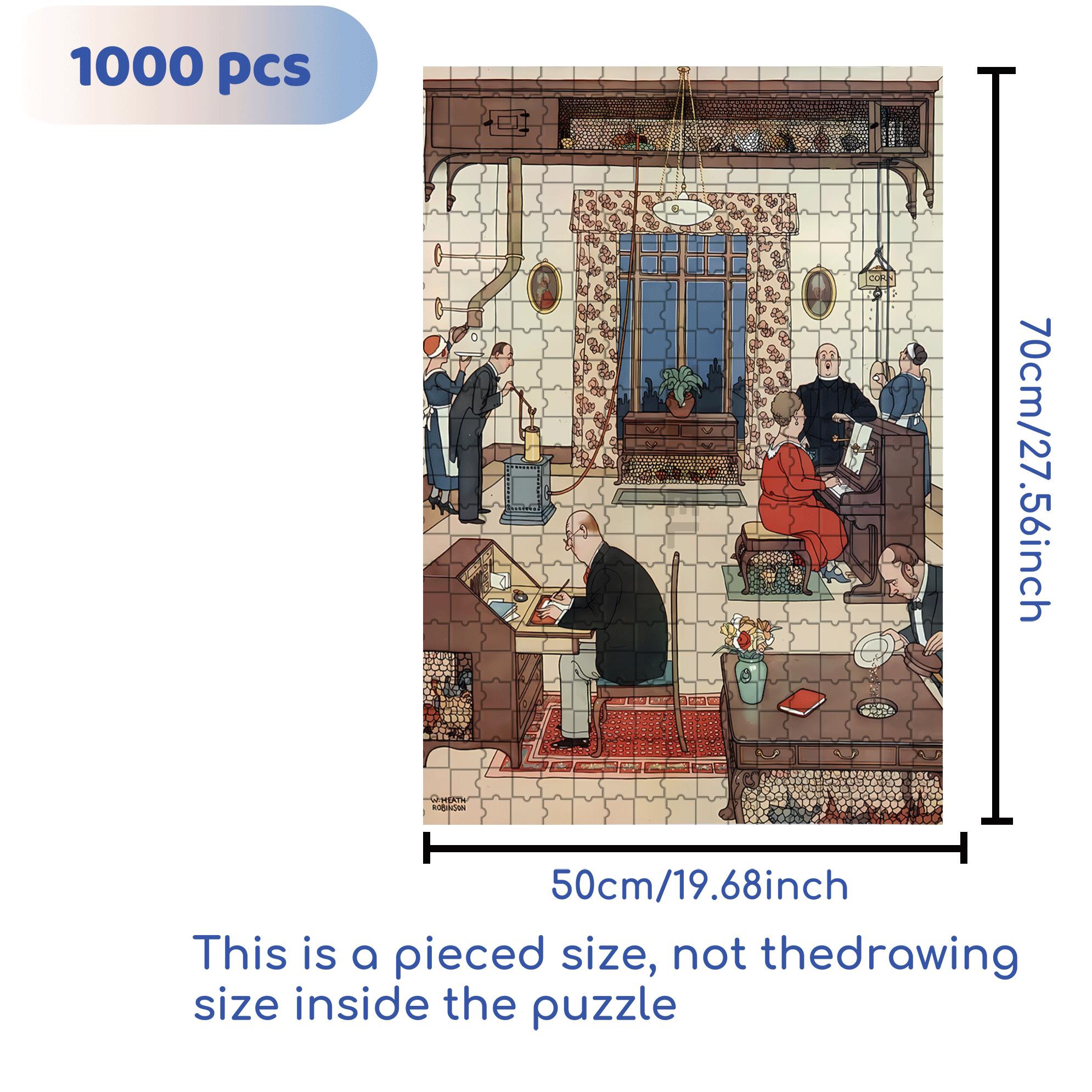 Top Floor Chicken Farm  500pcs/1000pcs Jigsaw Puzzle, Scratch-Resistant, Interactive Family Game & Brain-Boosting DIY Decor, Perfect for Halloween, Christmas & New Year Gifts, Family Puzzle Game