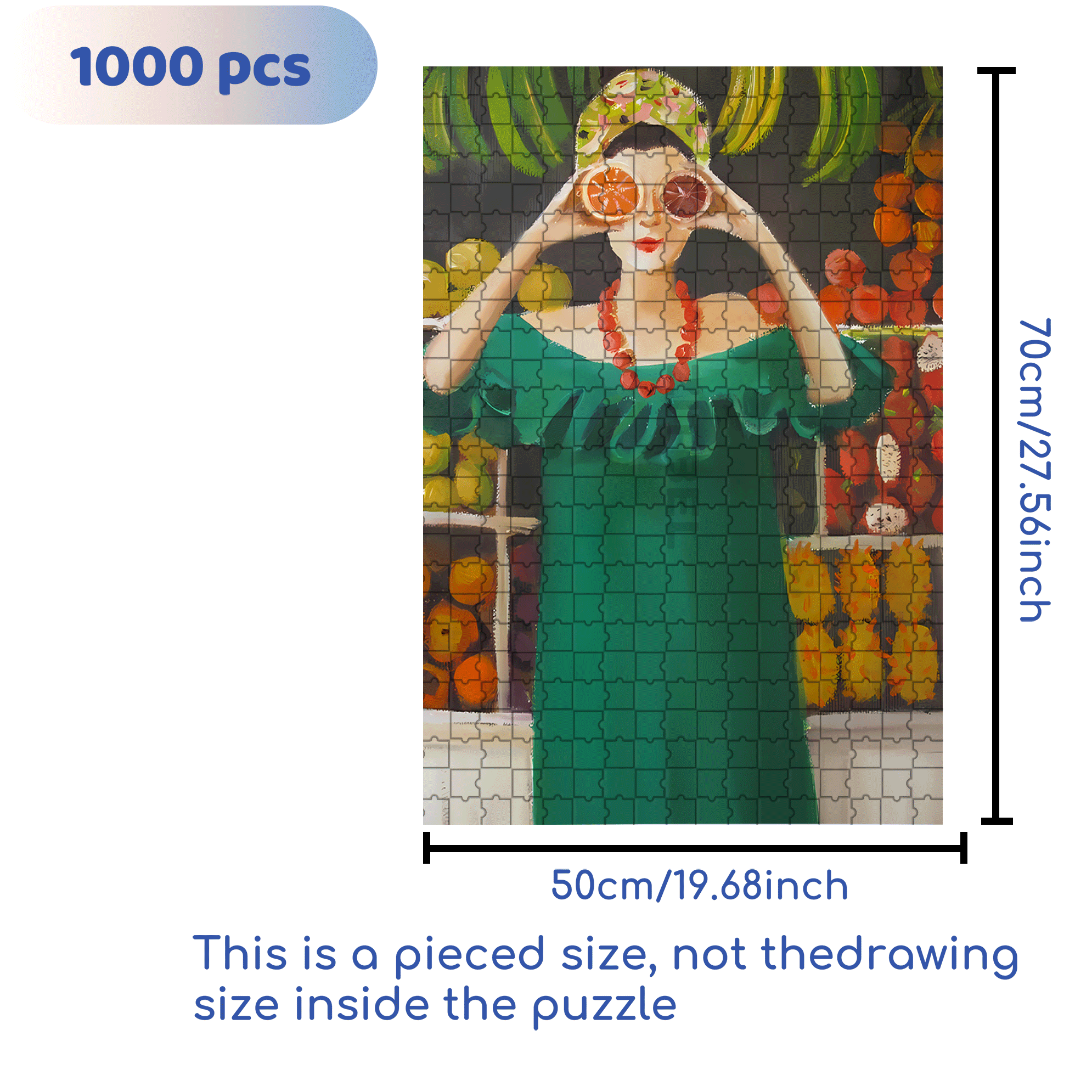 Twelve Days At The Penny Fontaine Hotel 500pcs/1000pcs Jigsaw Puzzle, Scratch-Resistant, Interactive Family Game & Brain-Boosting DIY Decor, Perfect for Halloween, Christmas & New Year Gifts, Family Puzzle Game