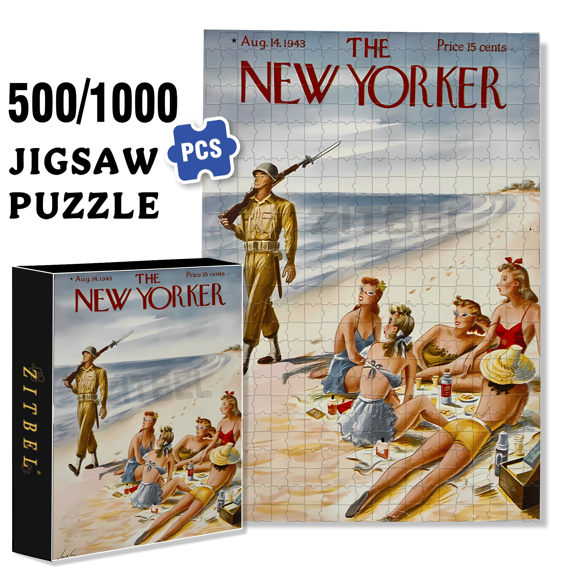 Very Rare 500pcs/1000pcs Jigsaw Puzzle, Scratch-Resistant, Interactive Family Game & Brain-Boosting DIY Decor, Perfect for Halloween, Christmas & New Year Gifts, Family Puzzle Game