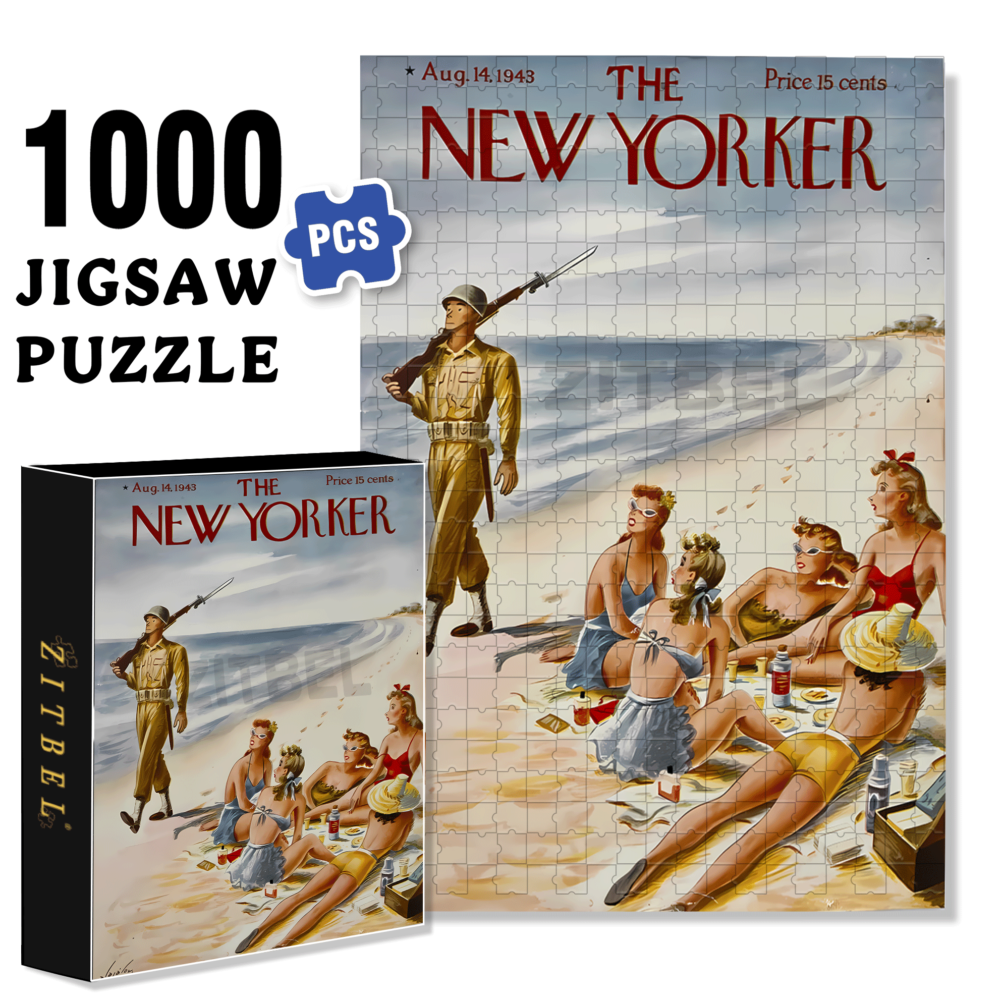 Very Rare 500pcs/1000pcs Jigsaw Puzzle, Scratch-Resistant, Interactive Family Game & Brain-Boosting DIY Decor, Perfect for Halloween, Christmas & New Year Gifts, Family Puzzle Game