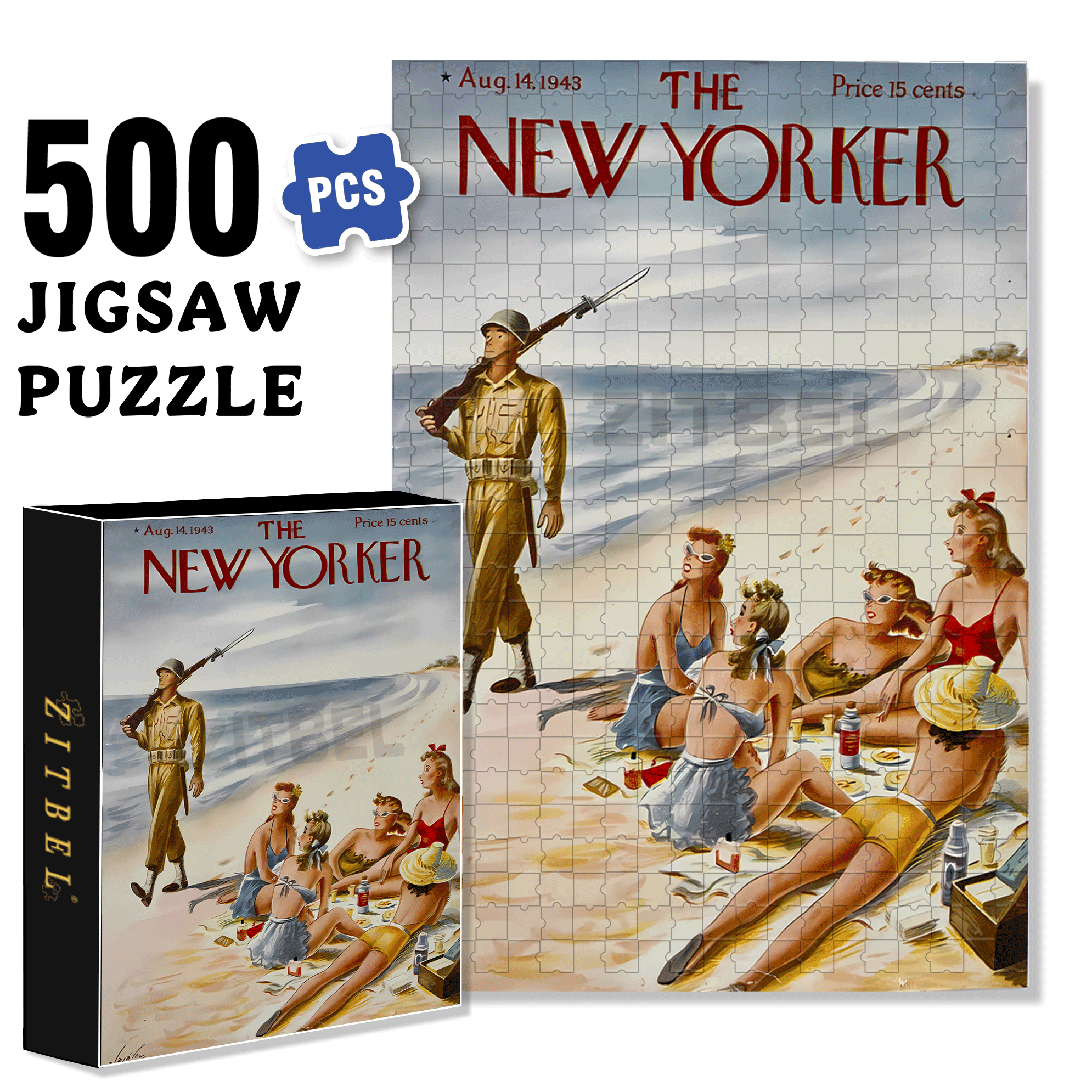 Very Rare 500pcs/1000pcs Jigsaw Puzzle, Scratch-Resistant, Interactive Family Game & Brain-Boosting DIY Decor, Perfect for Halloween, Christmas & New Year Gifts, Family Puzzle Game