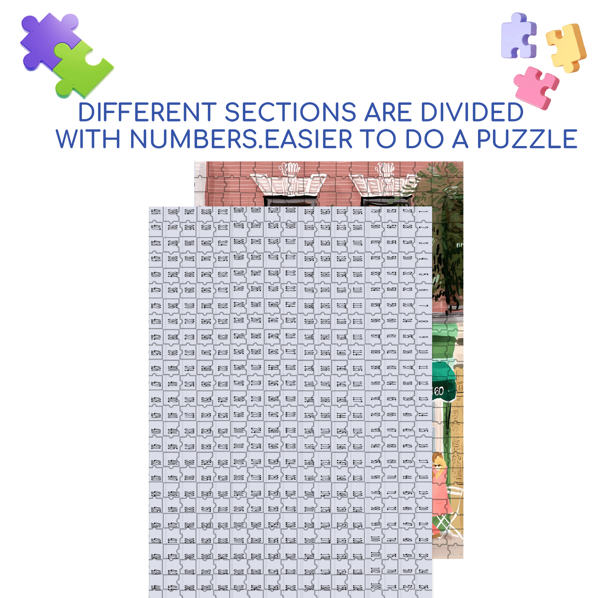 Vesuvio Bakery 500pcs/1000pcs Jigsaw Puzzle, Scratch-Resistant, Interactive Family Game & Brain-Boosting DIY Decor, Perfect for Halloween, Christmas & New Year Gifts, Family Puzzle Game
