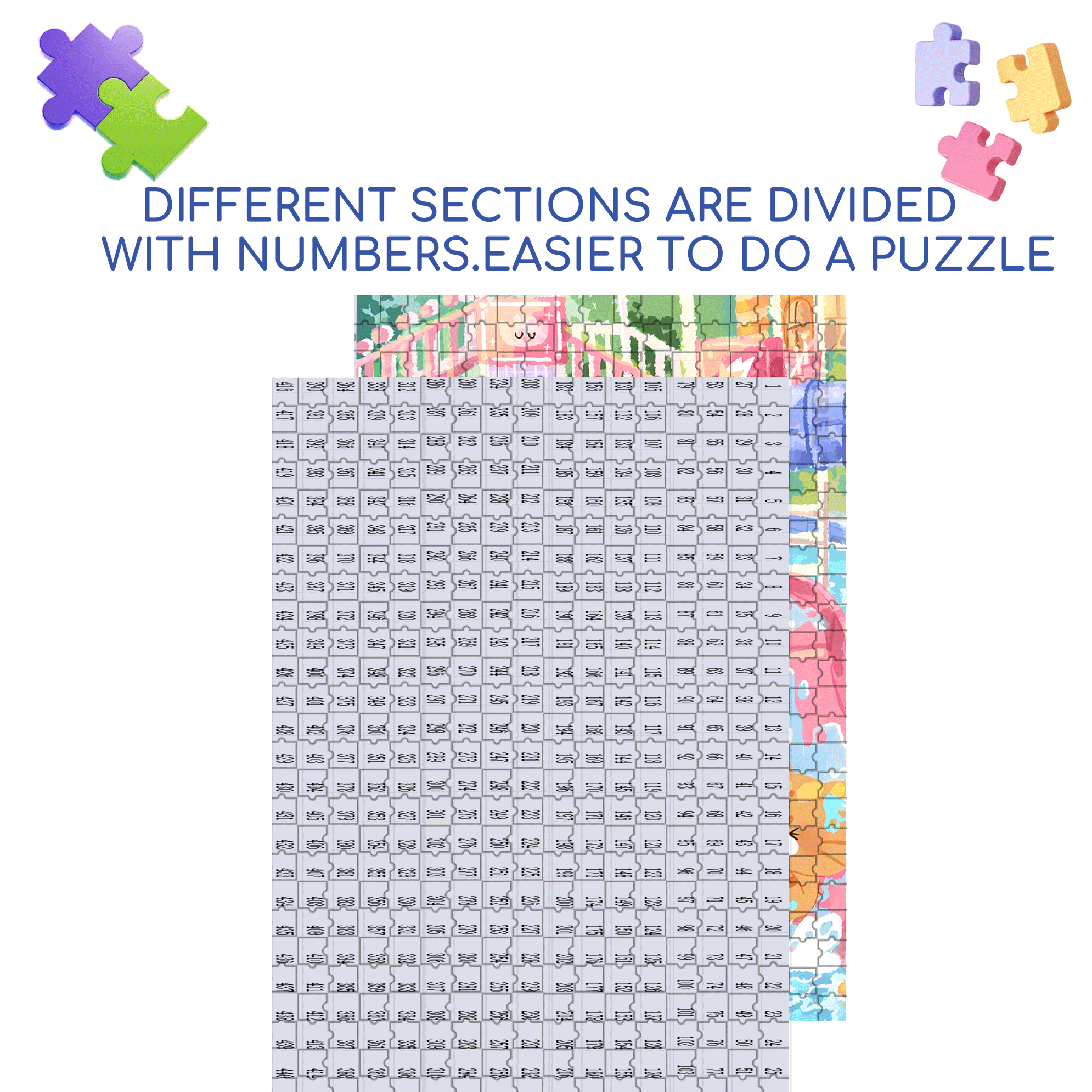 Water Park 500pcs/1000pcs Jigsaw Puzzle, Scratch-Resistant, Interactive Family Game & Brain-Boosting DIY Decor, Perfect for Halloween, Christmas & New Year Gifts, Family Puzzle Game